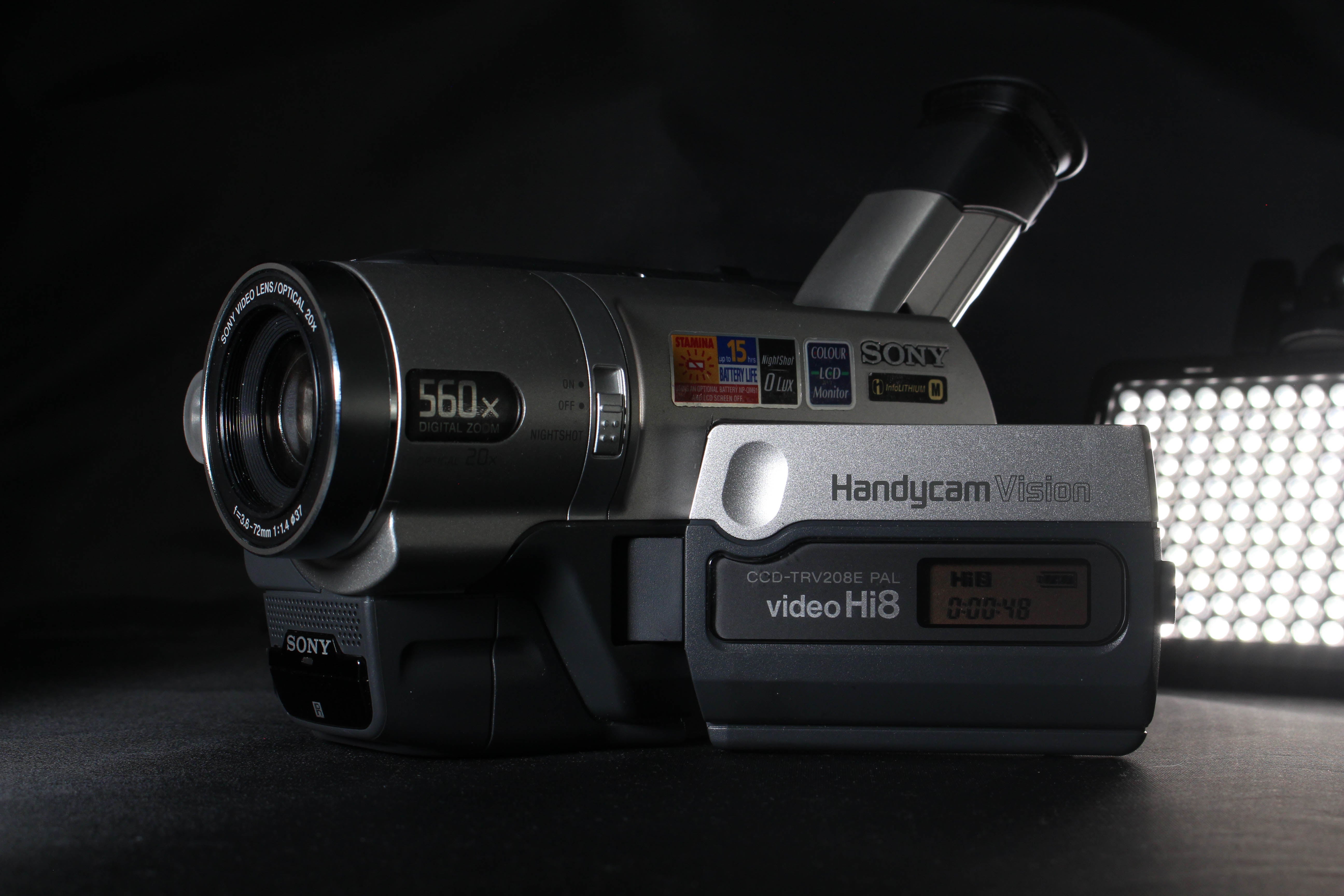 The Best Retro VHS Camcorders In 2026 | Pictured Is A Sony Hi8 Camera From The Front