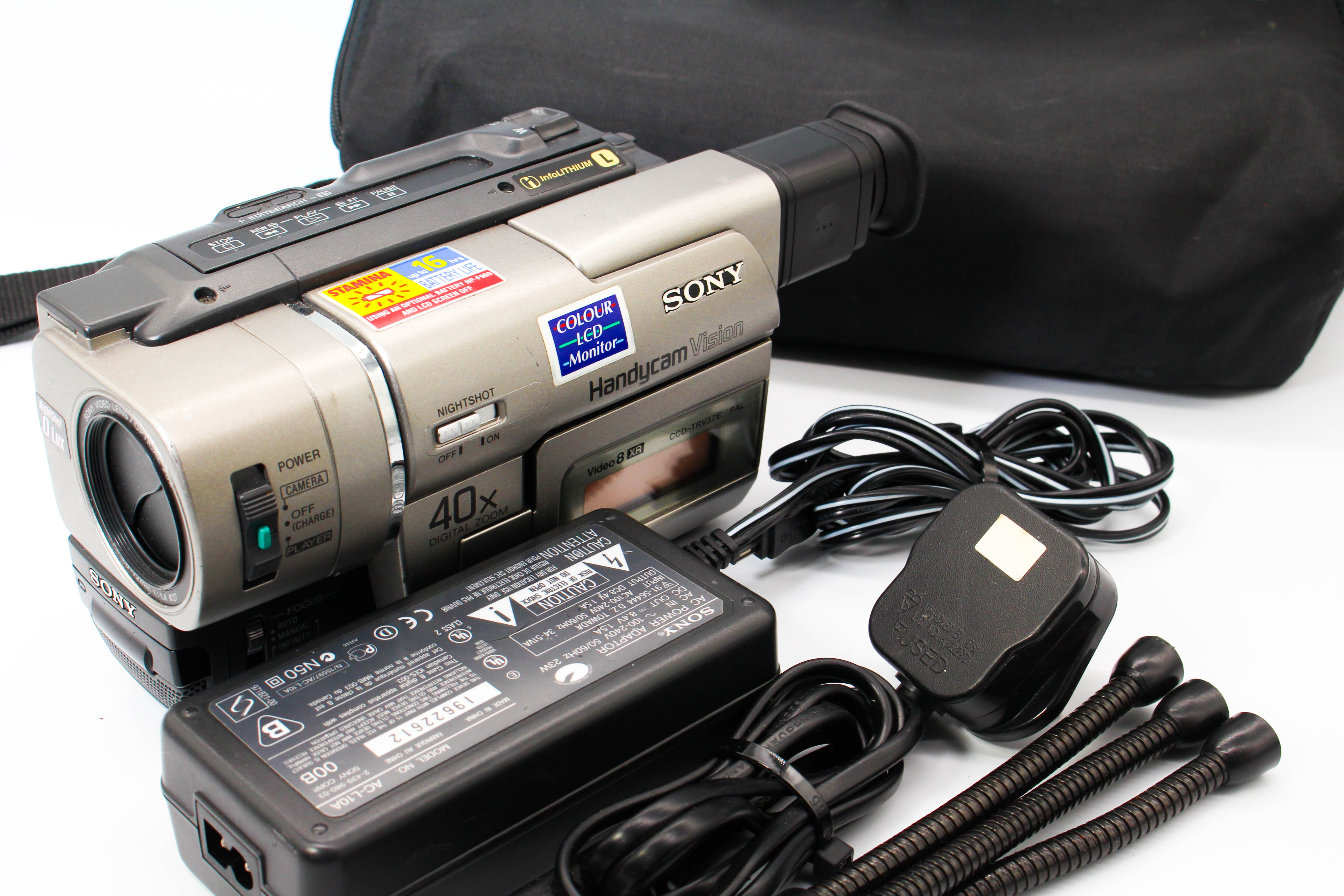 Sony CCD-TRV37E Video8 Handycam Tape Digital Video Camcorder - Tested Bundle Good