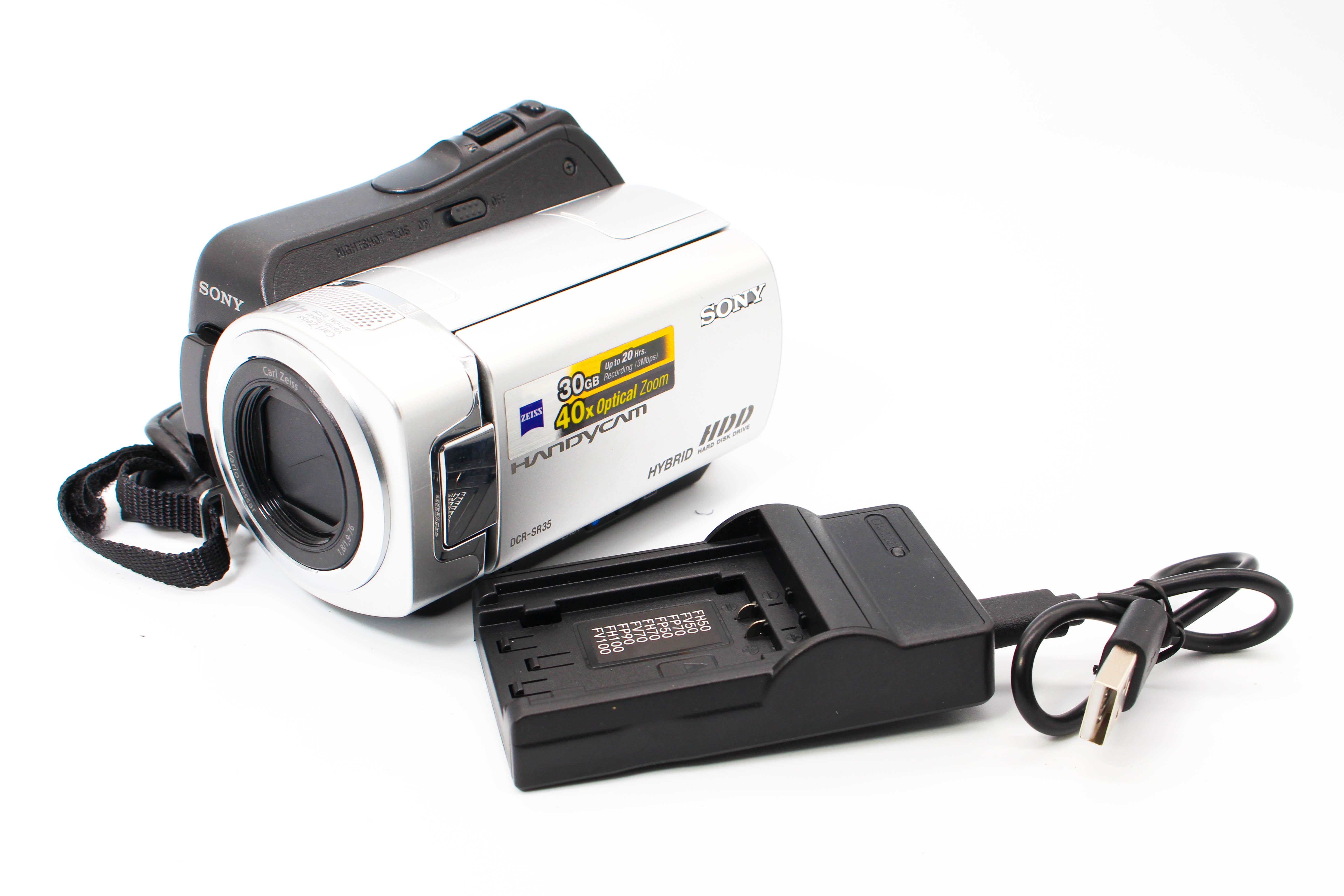 Sony DCR-SR35E HD HDD Digital Video Camcorder - Tested Bundle Excellent