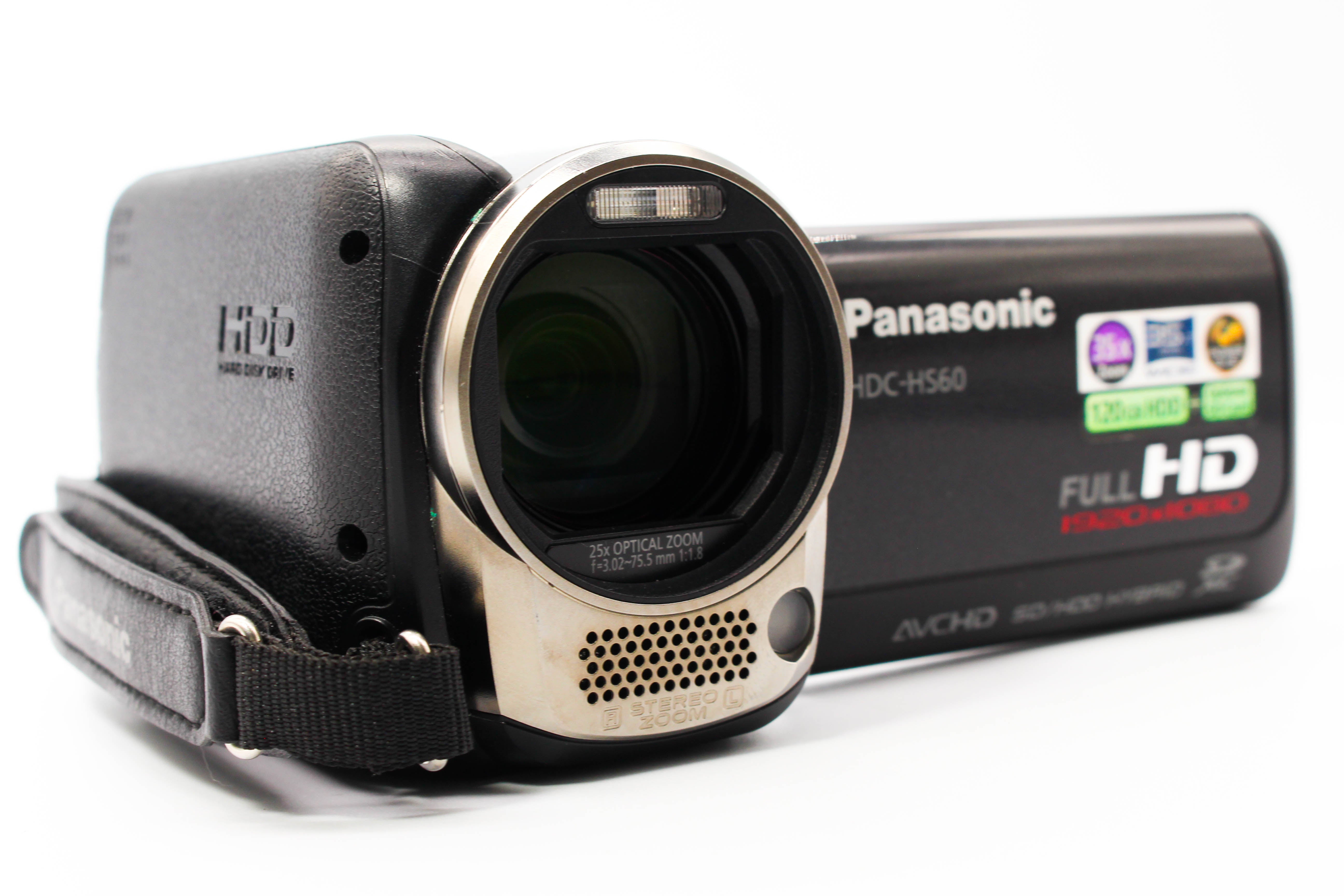 Panasonic HDC-HS60 HD HDD Digital Video Camcorder - Tested Bundle Good