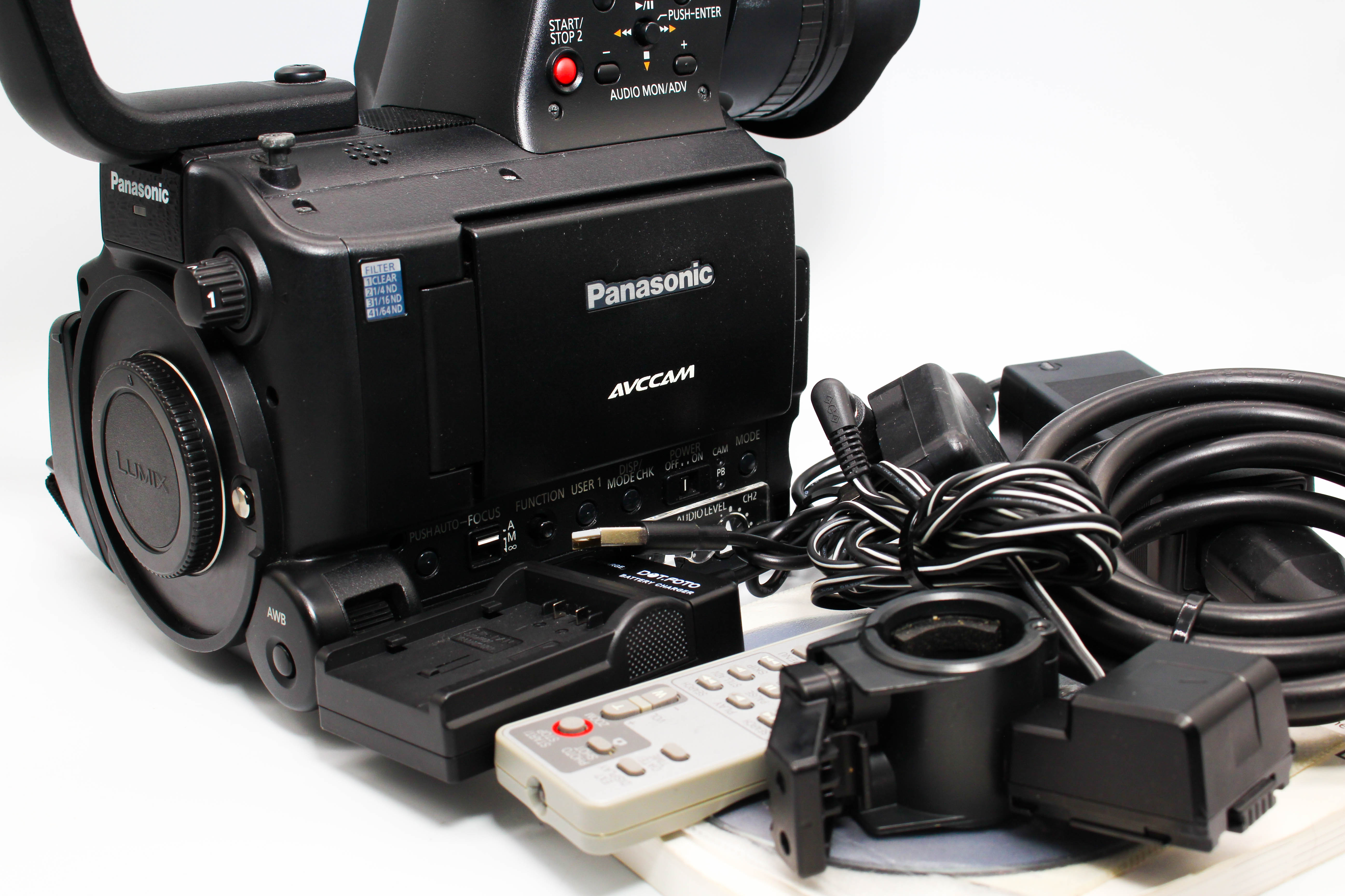 Panasonic AG-AF101E AVCCAM HD SD Card Video Handycam Camcorder Camera - Tested Bundle Good