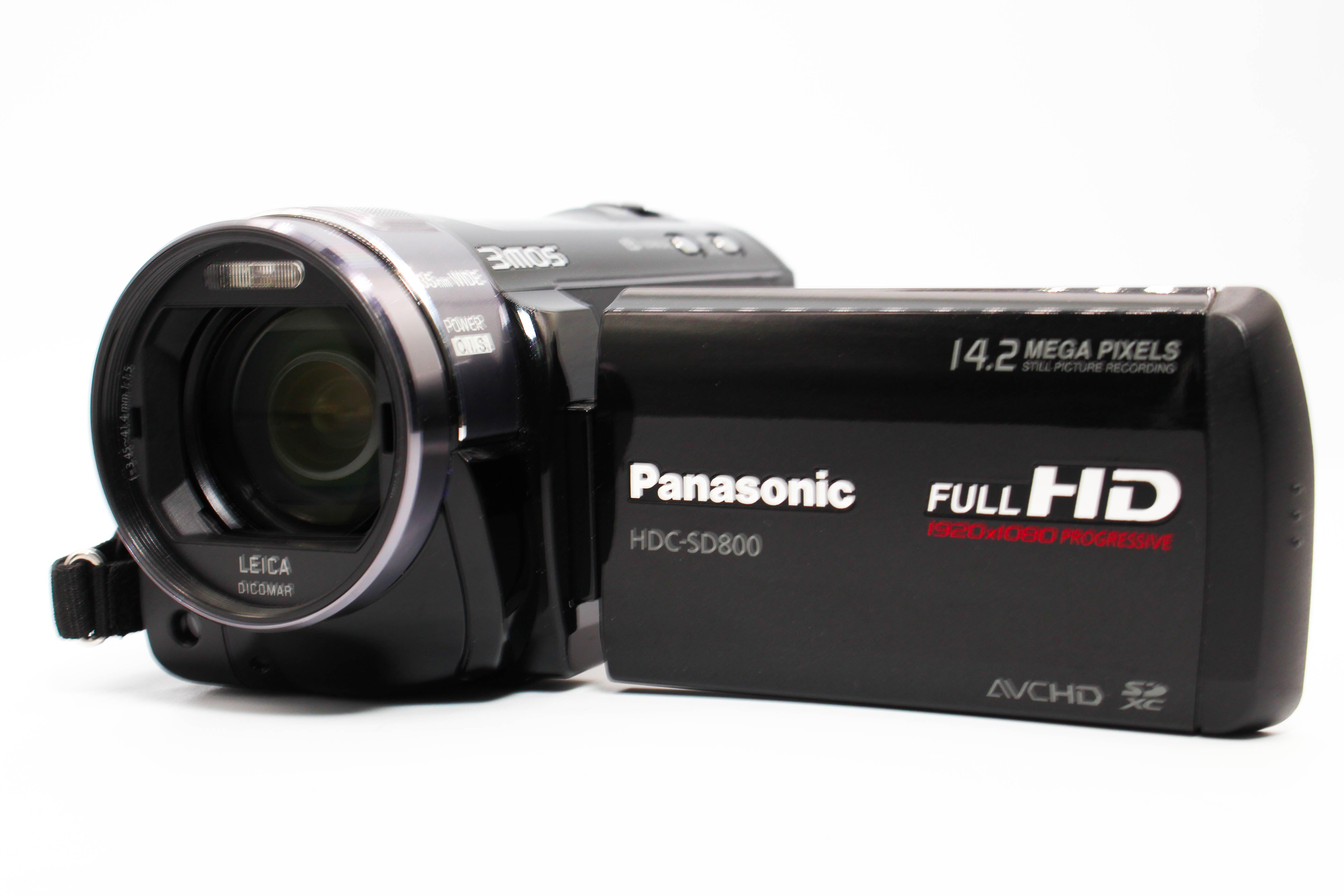 Panasonic HDC-SD800 HD SD Card Video Handycam Camcorder Camera - Tested Bundle Excellent
