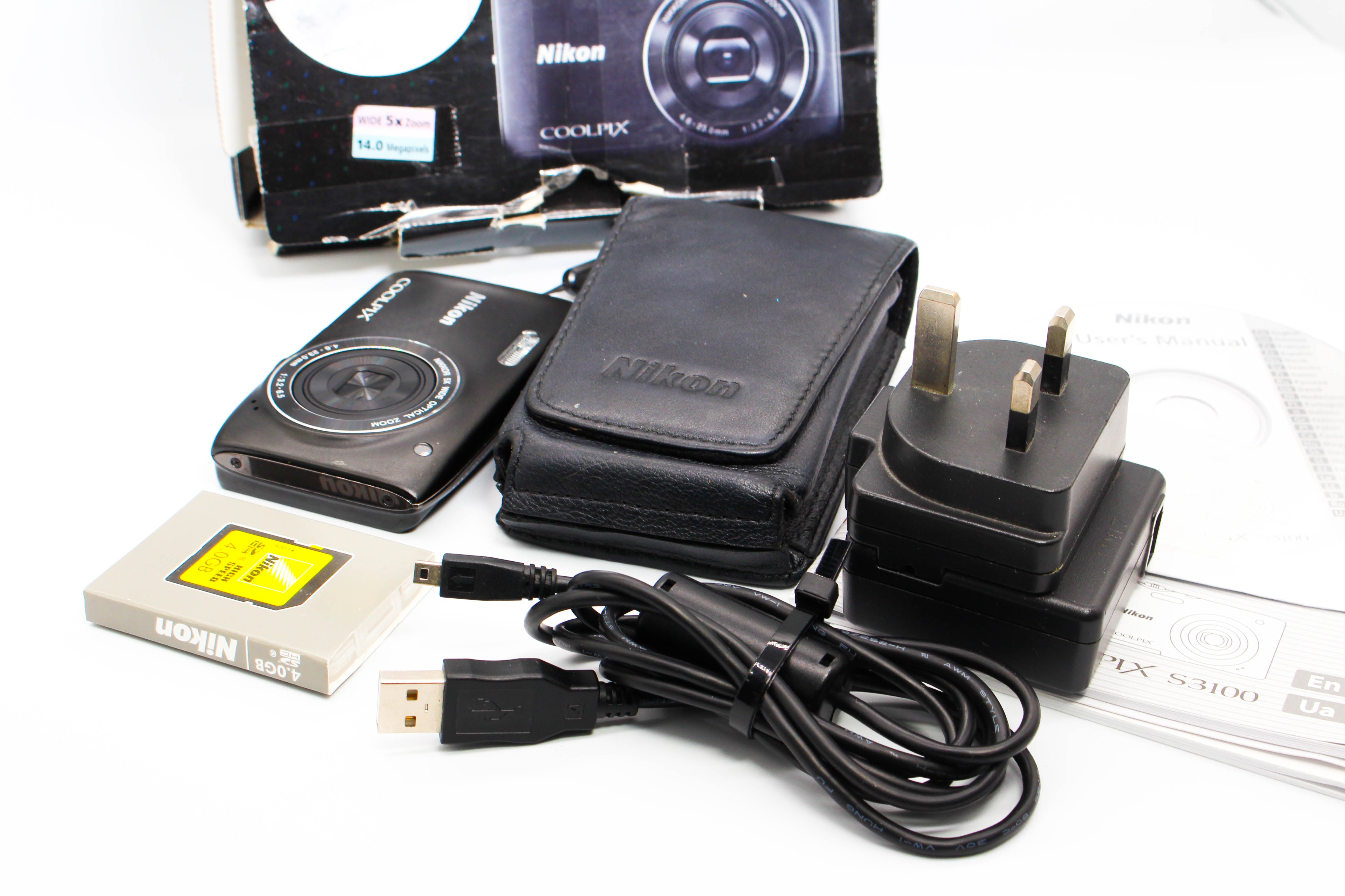 Nikon Coolpix S3100 Digital Retro Photo Digital Camera Digicam - Tested Excellent