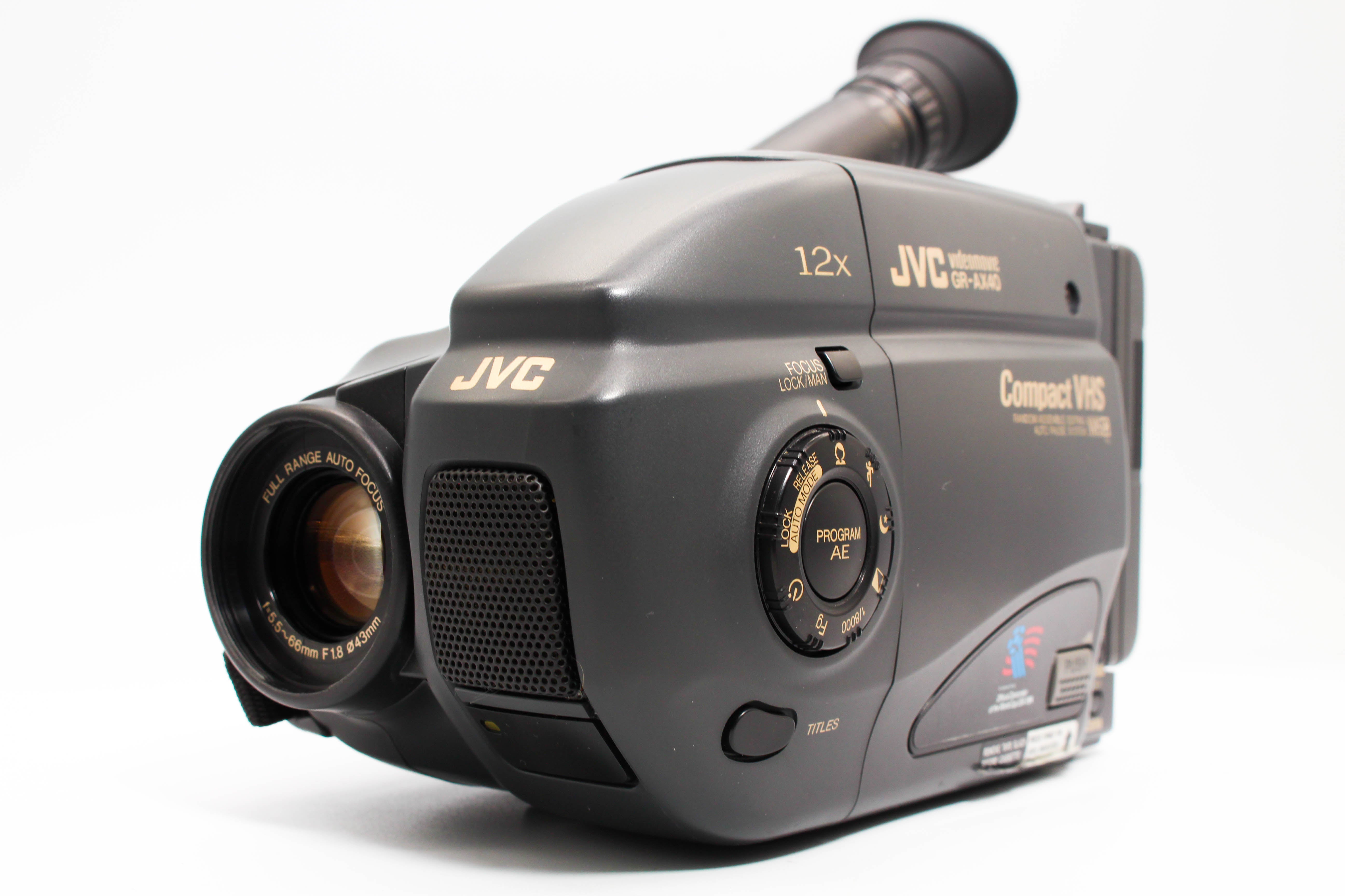 JVC GR-AX40E VHS-C VHS Handycam Camcorder Camera - Tested Bundle Excellent