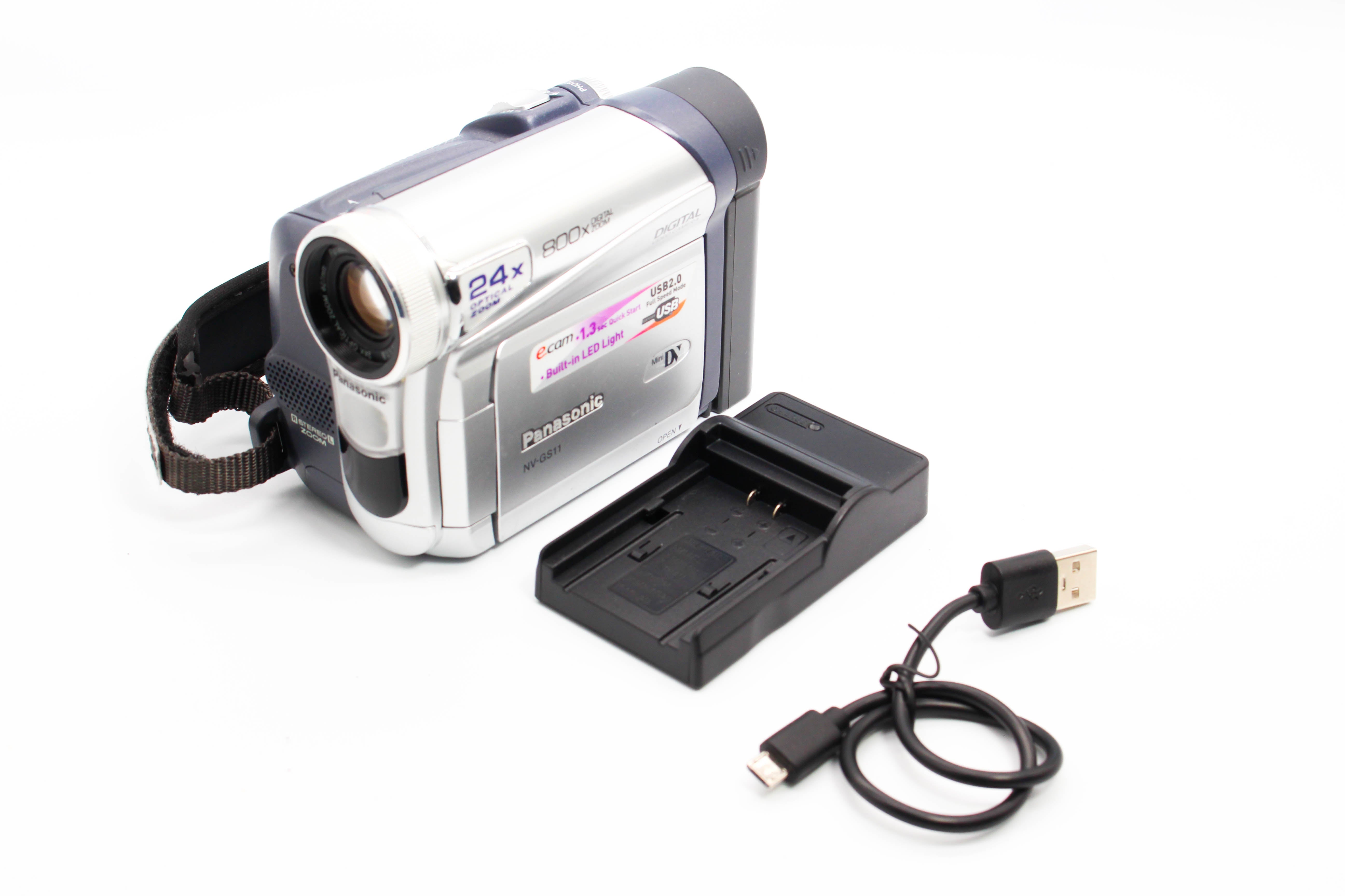 Panasonic NV-GS11EB MiniDV Video Handycam Camcorder Camera - Tested Bundle Excellent