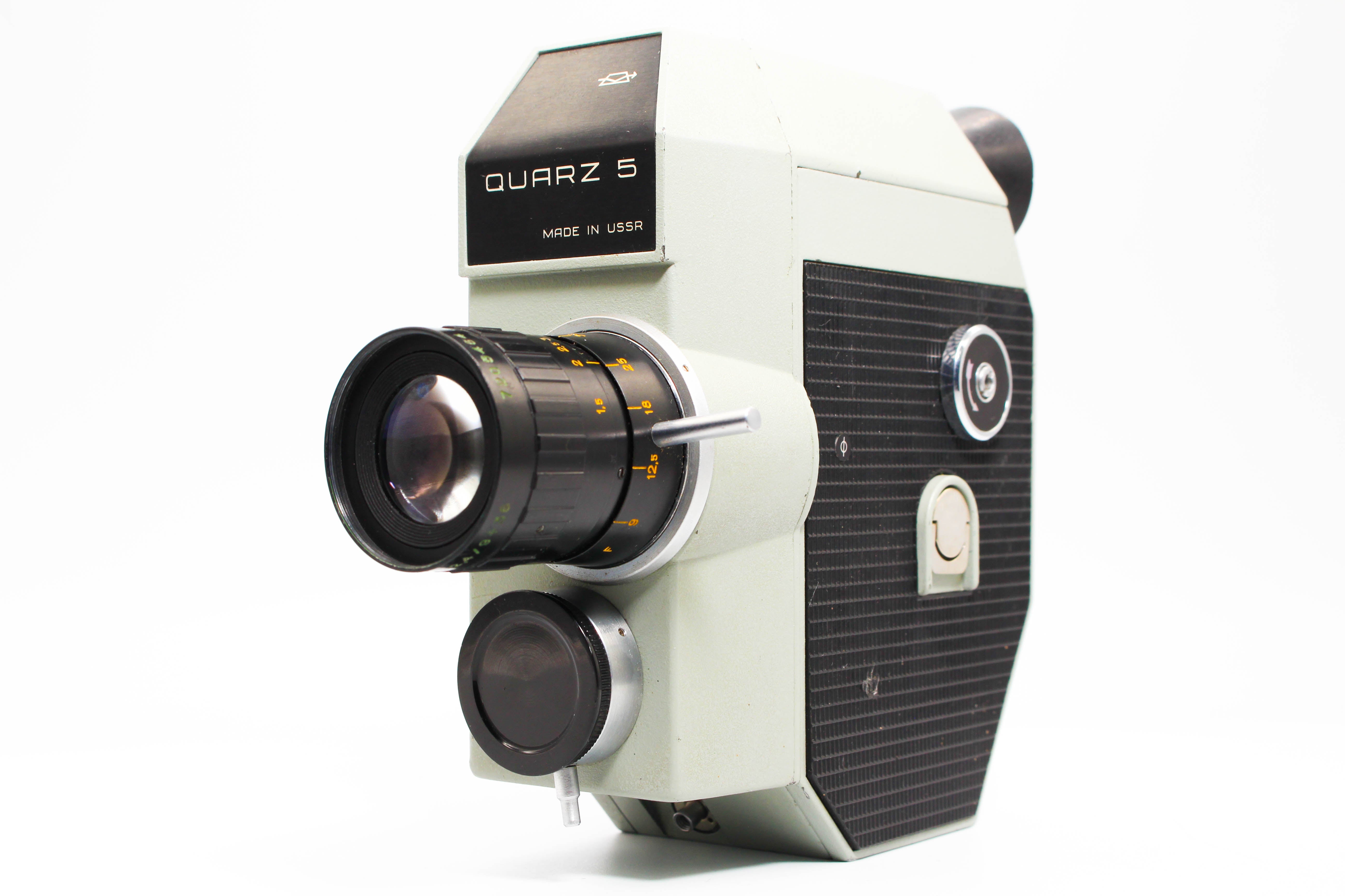 Quarz 5 8mm Spring Motor USSR Movie Cine Film Camera - Untested Good