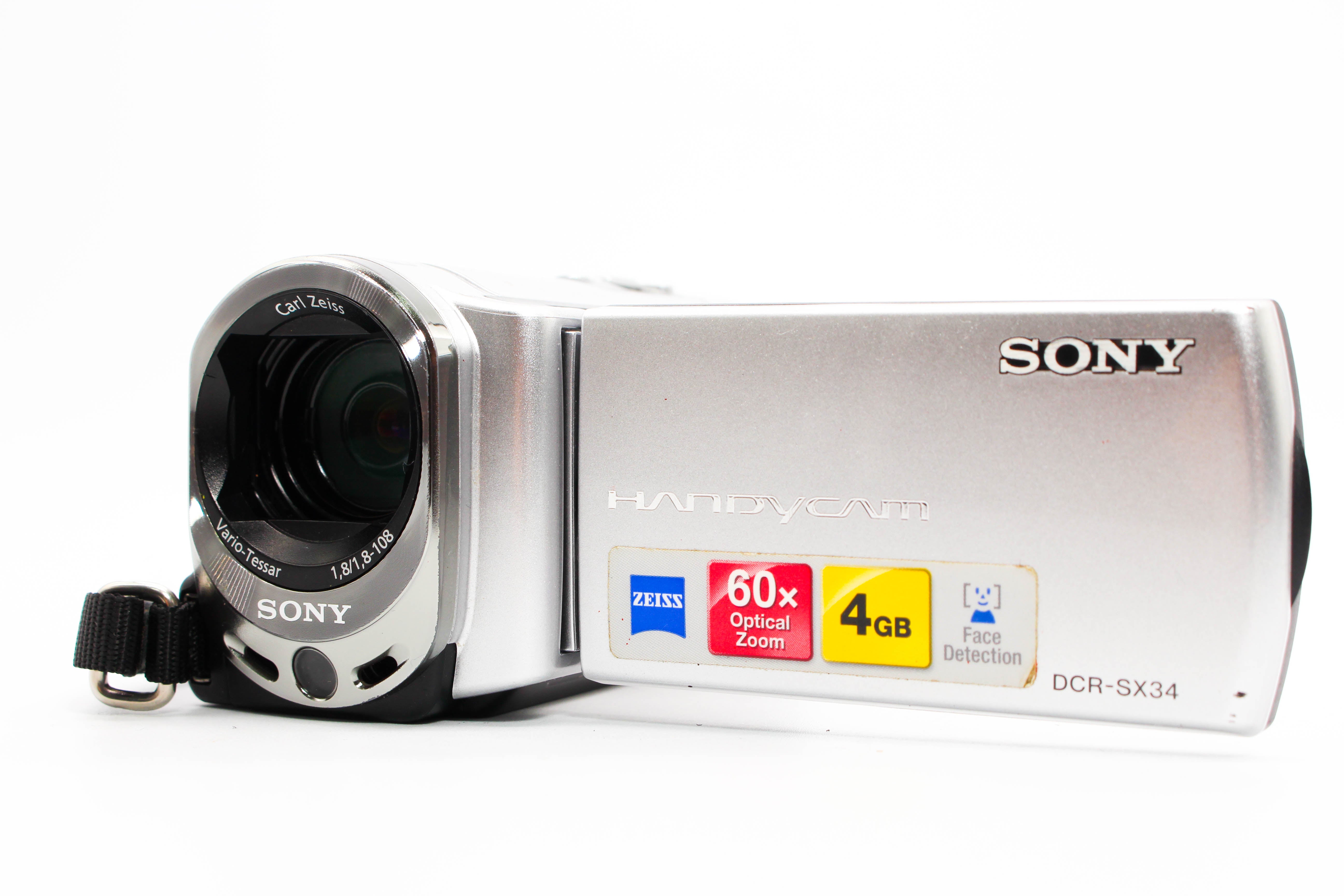 Sony DCR-SX34E SD Card HD Digital Video Handycam Camcorder Camera - Tested Bundle Excellent
