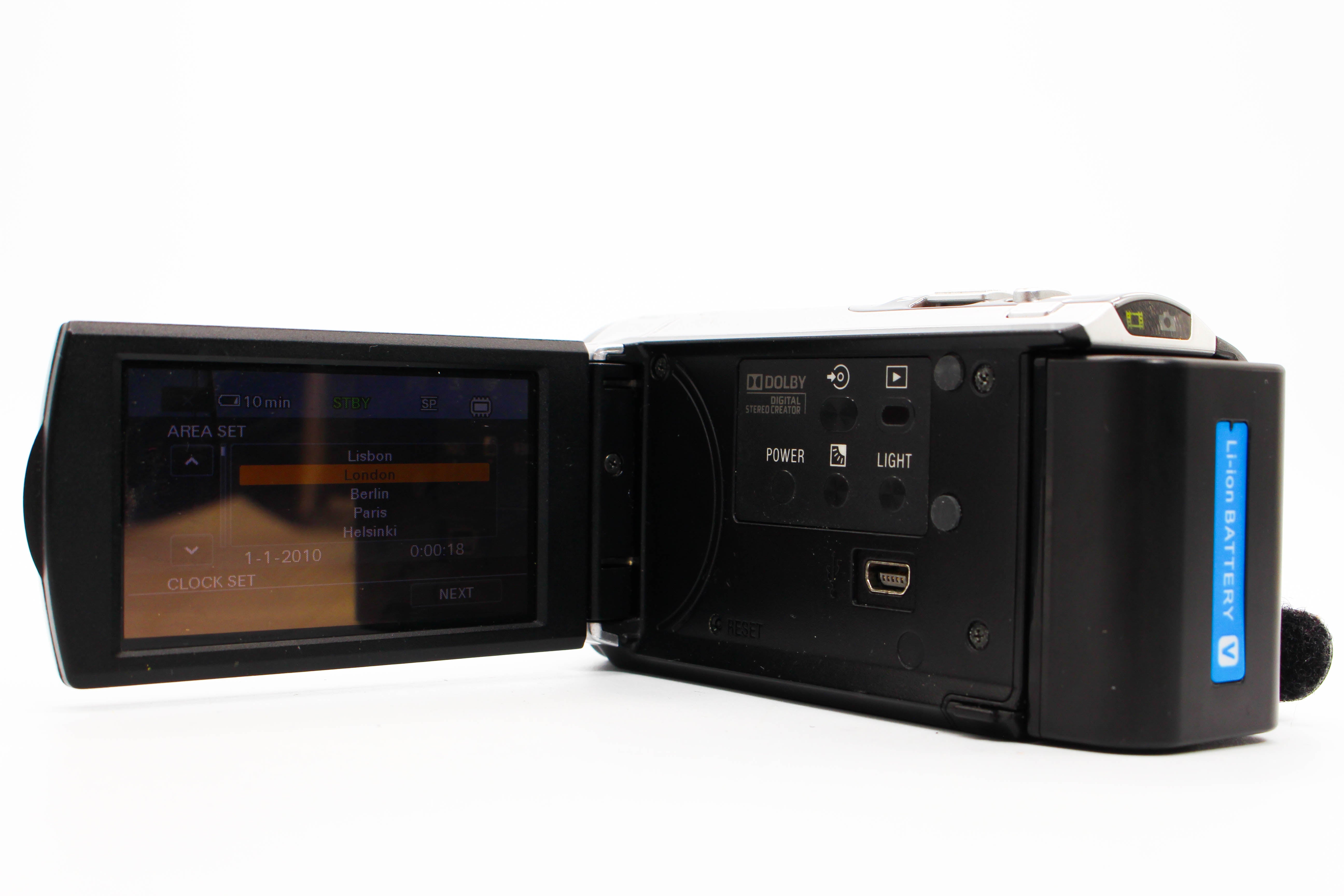 Sony DCR-SX34E SD Card HD Digital Video Handycam Camcorder Camera - Tested Bundle Excellent