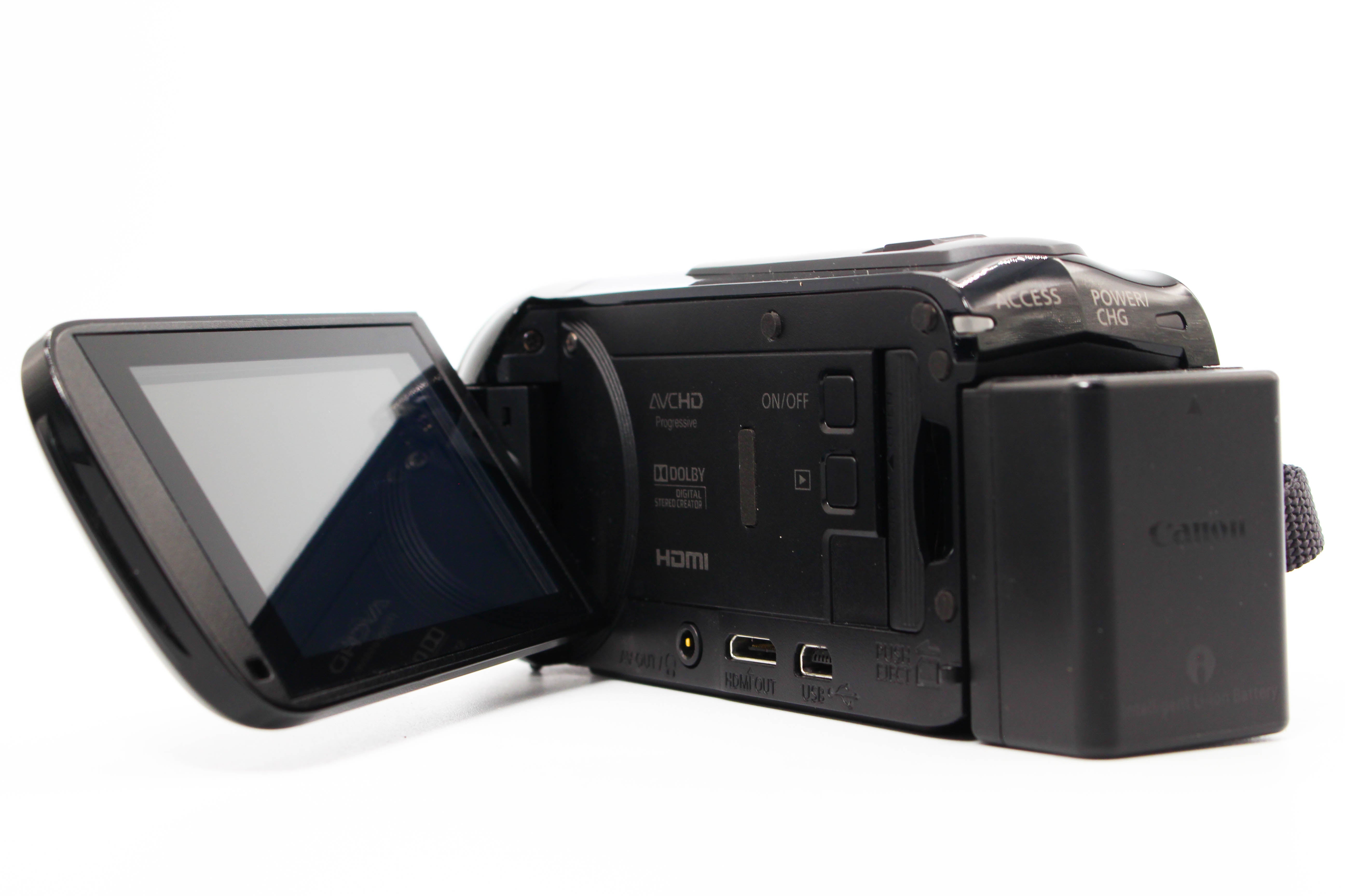 Canon Legria HF R56 HD SD Card Digital Video Camera Camcorder - Tested Bundle Excellent