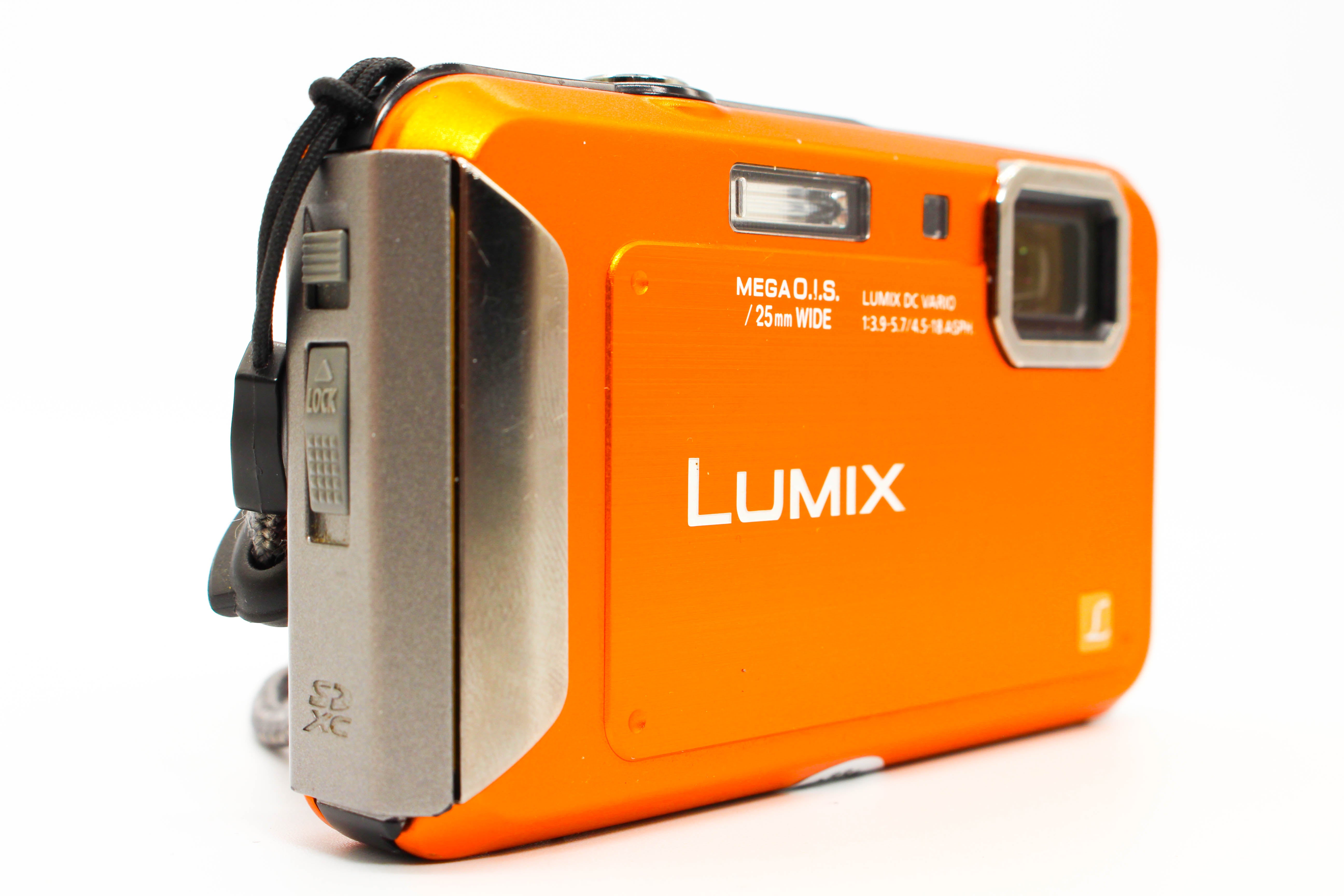 Panasonic Lumix DMC-FT20 Retro Digital Camera Digicam Orange - Tested Bundle Excellent