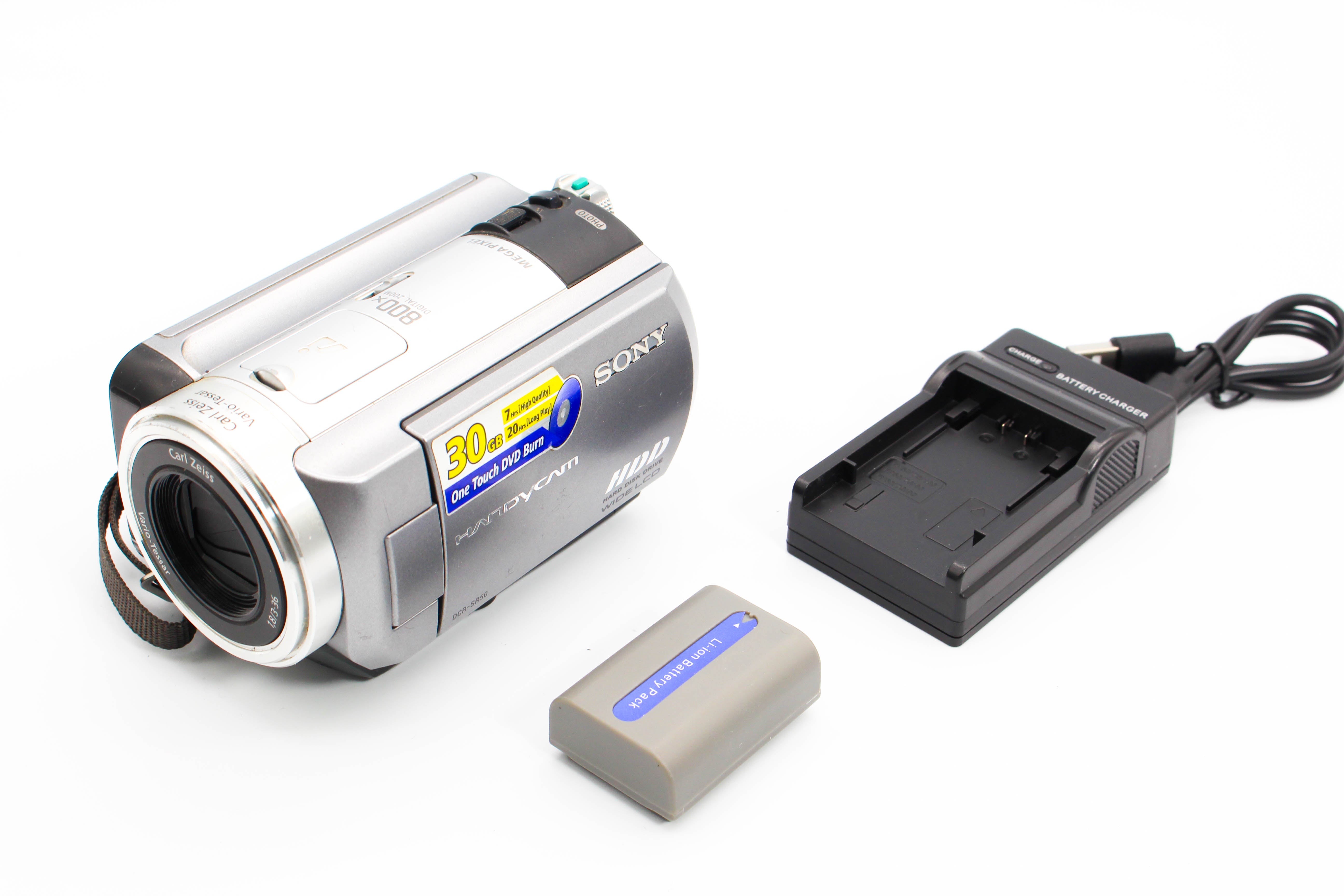 Sony DCR-SR50E HDD HD Digital Video Handycam Camcorder Camera - Tested Bundle Good