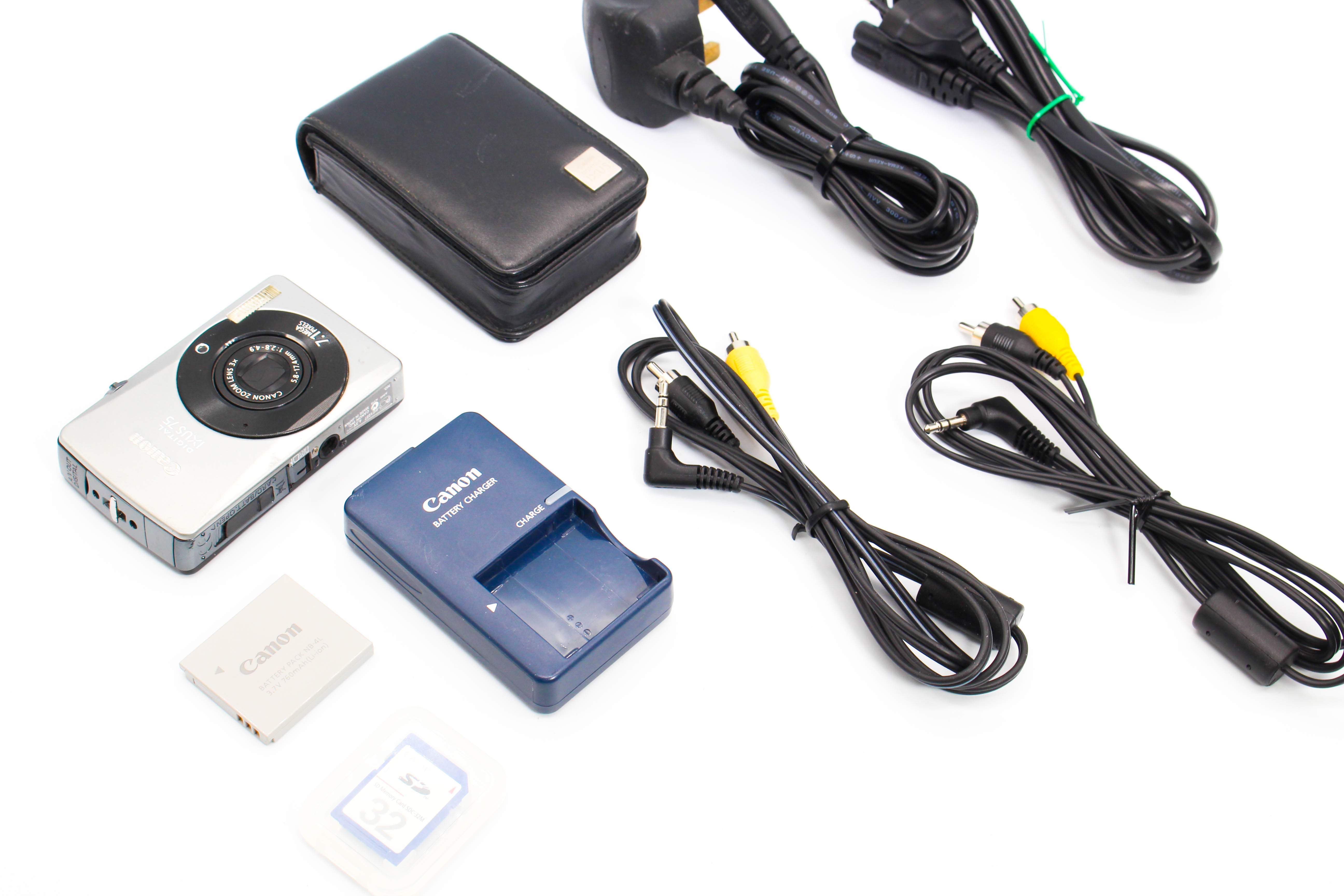 Canon Digital IXUS 75 Retro Photo Digital Camera Digicam - Tested Bundle Excellent