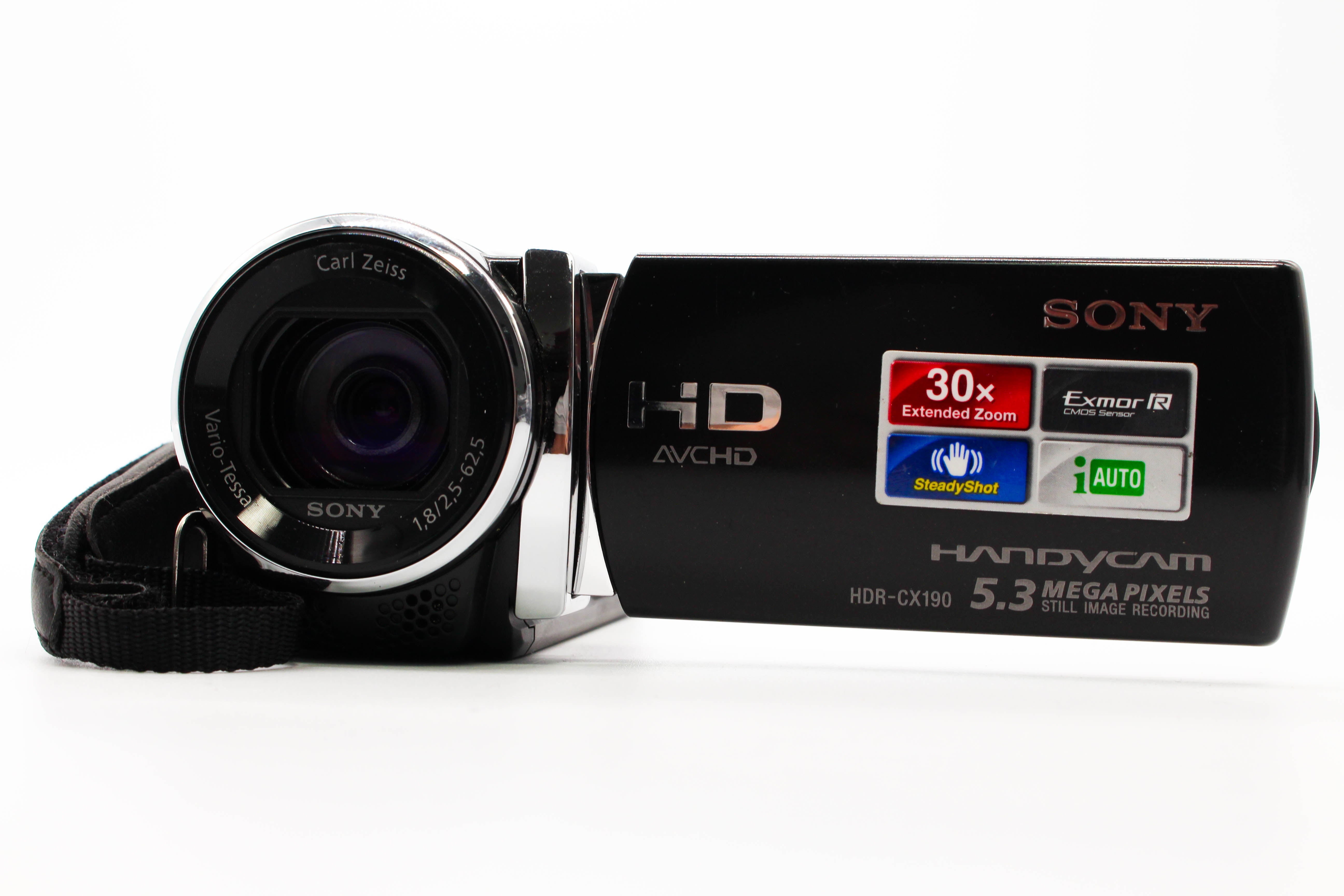 Sony HDR-CX190E HD SD Card Digital Video Handycam Camcorder Camera - Tested Bundle Excellent