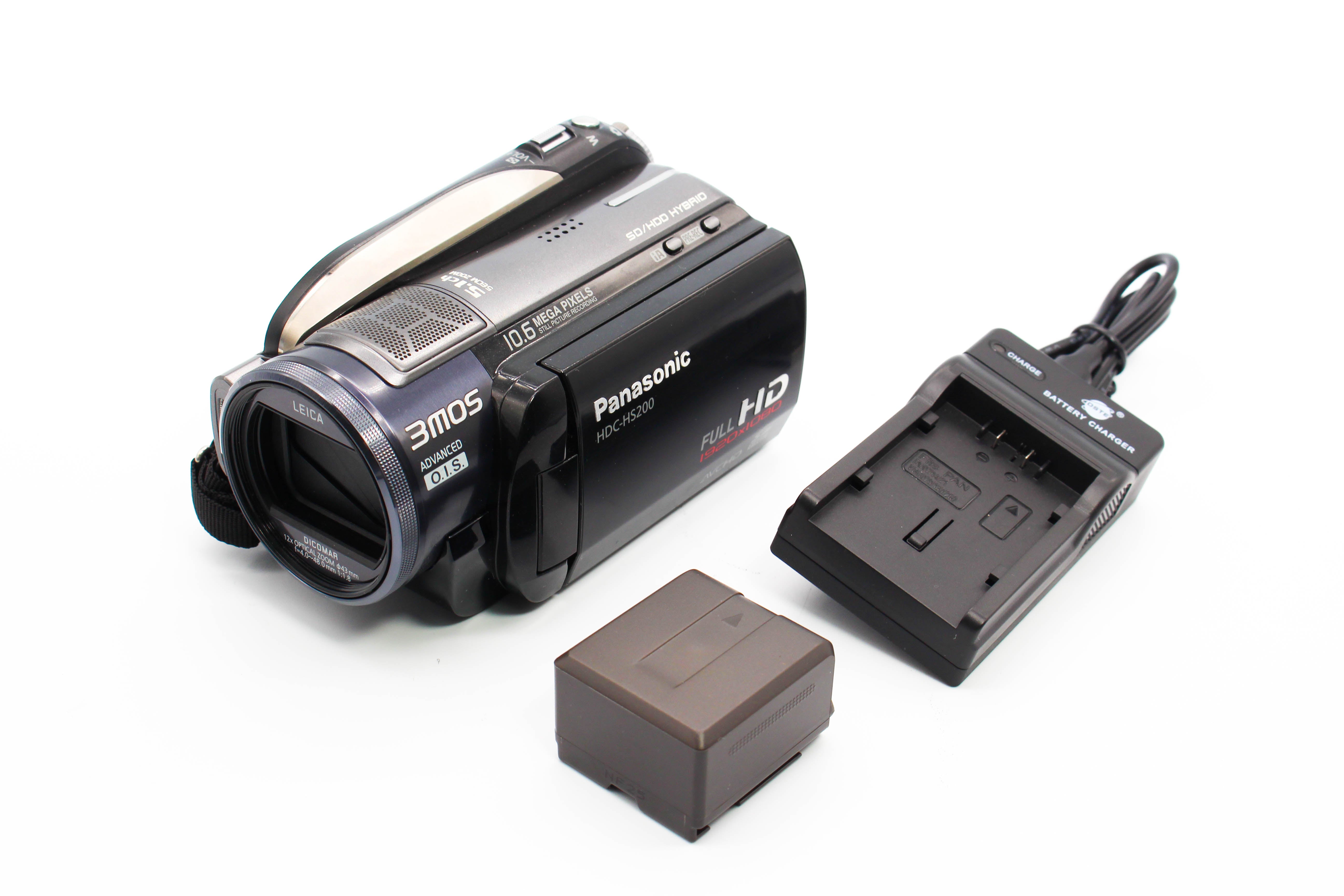 Panasonic HDC-HS200 HD SD Card Video Handycam Camcorder Camera - Tested Bundle Excellent