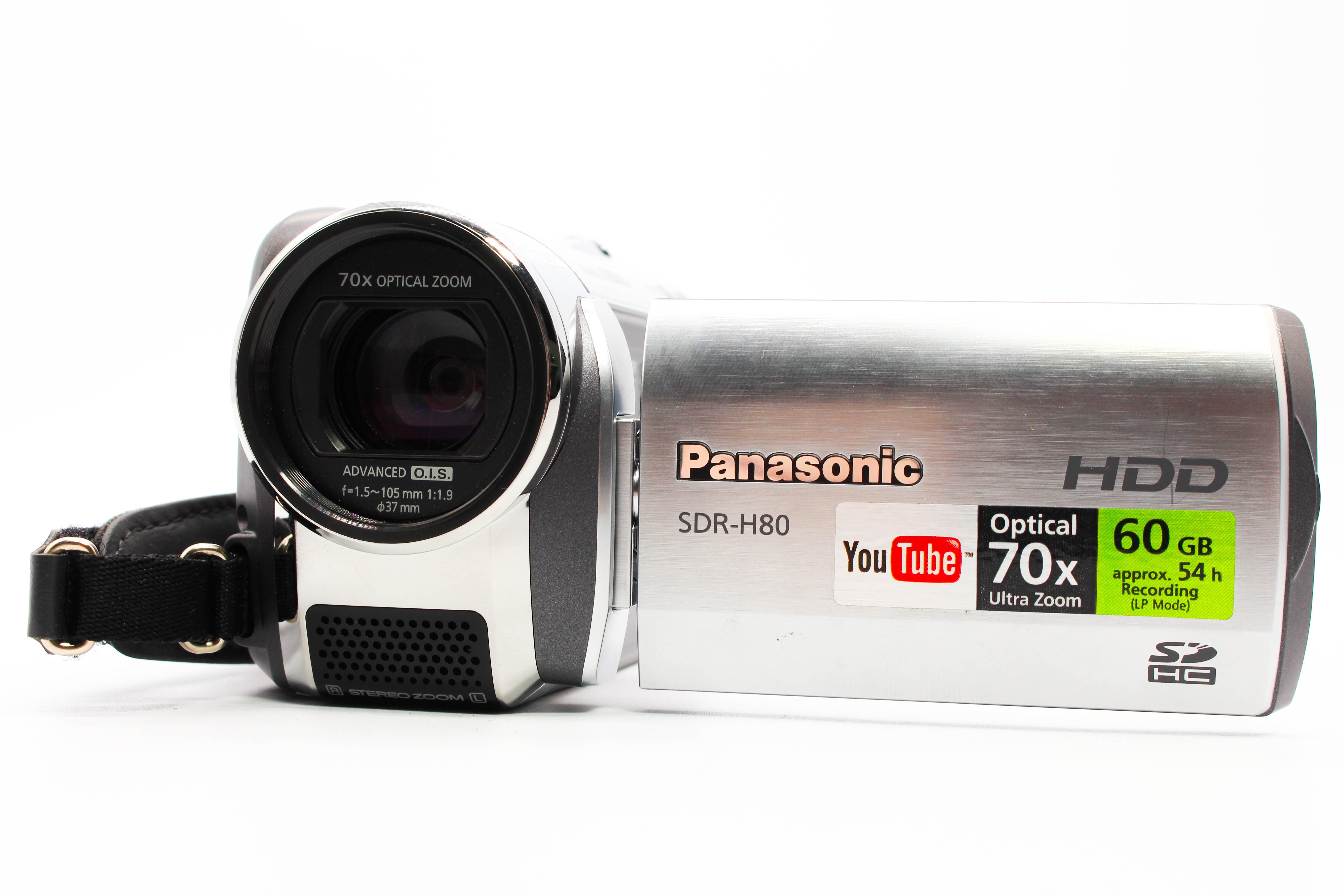 Panasonic SDR-H80 HD SD Card Video Handycam Camcorder Camera - Tested Bundle Excellent
