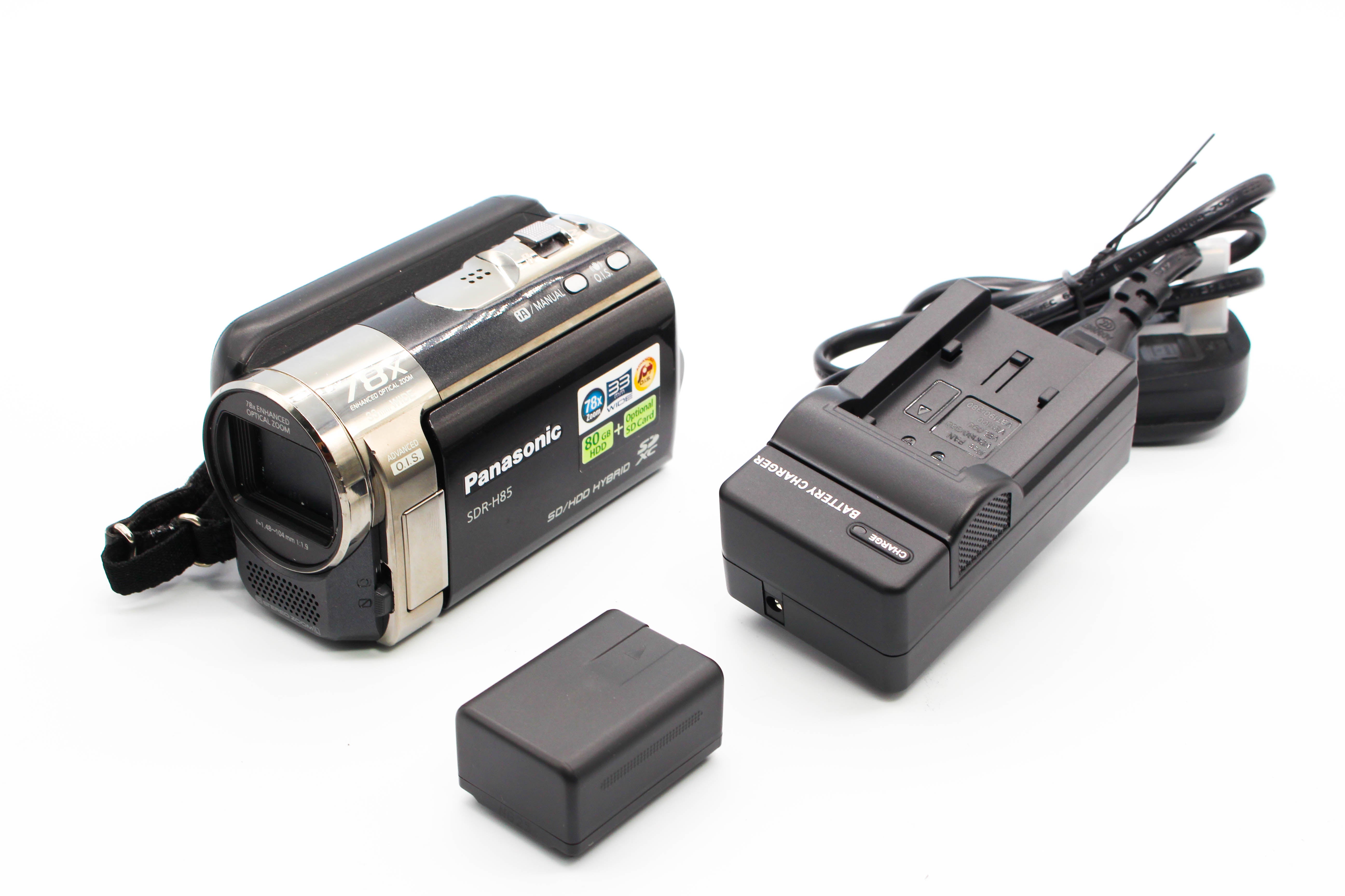 Panasonic SDR-H85 HD SD Card Video Handycam Camcorder Camera - Tested Bundle Excellent