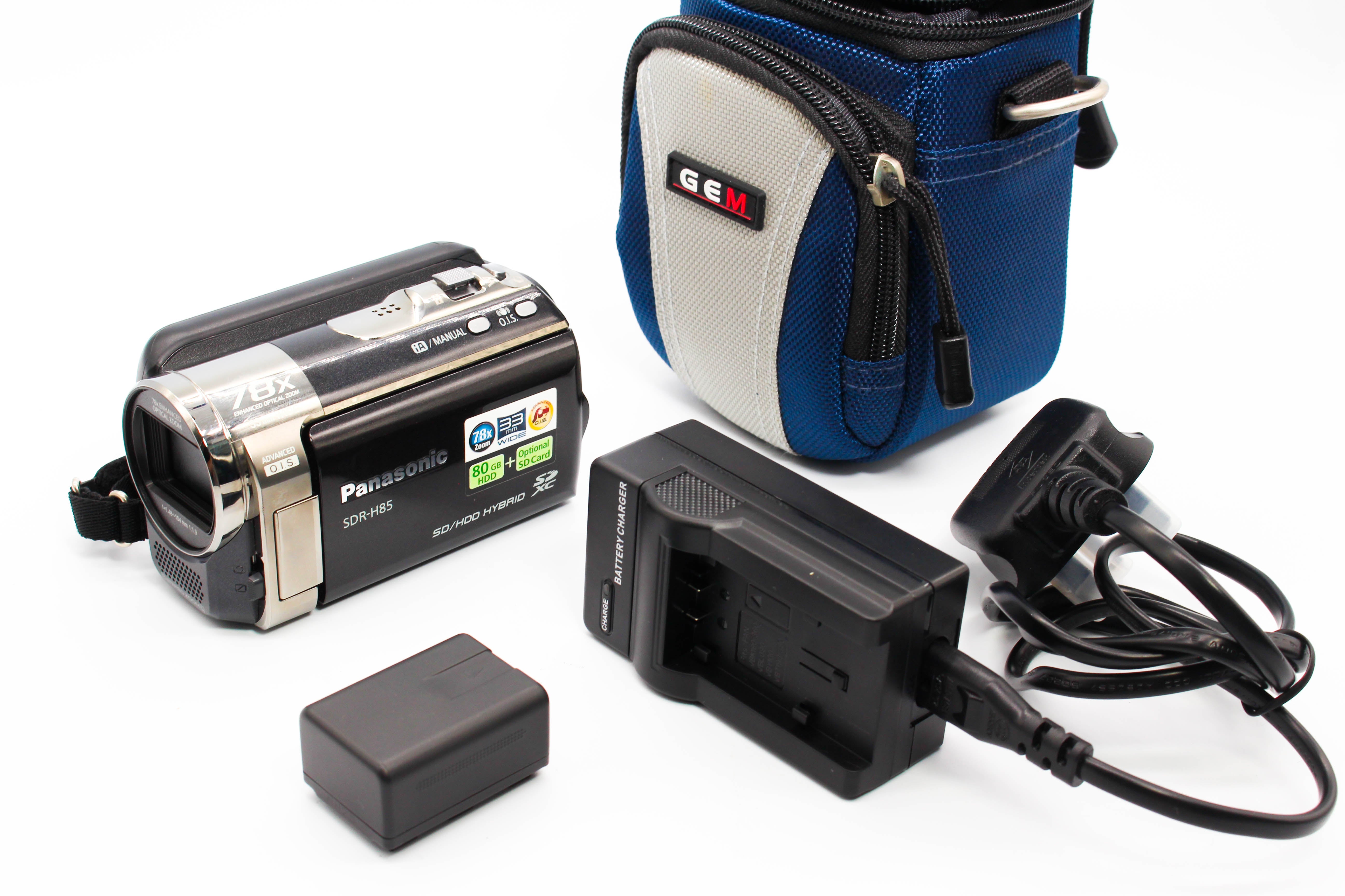 Panasonic SDR-H85 HD SD Card Video Handycam Camcorder Camera - Tested Bundle Excellent