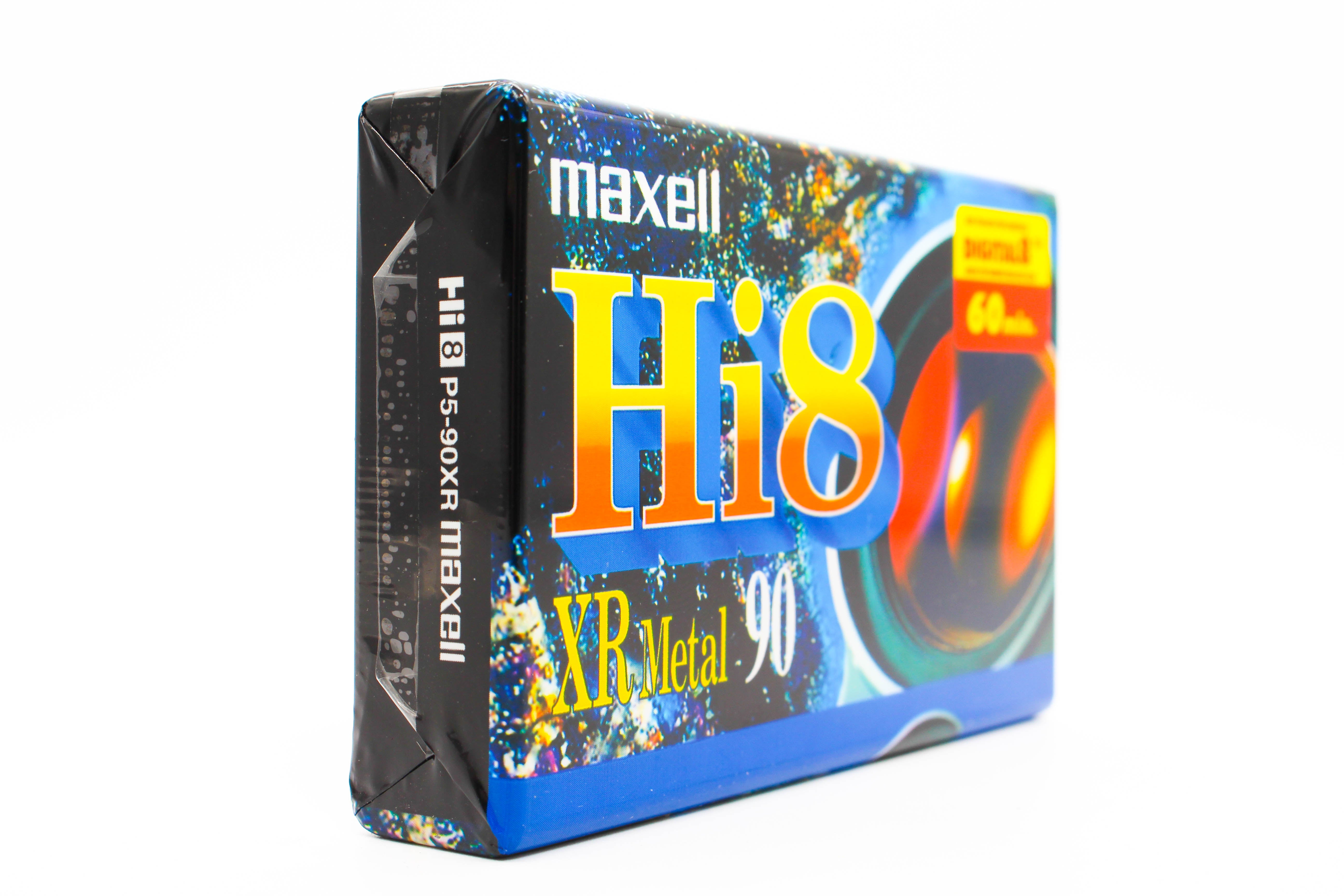 Maxell Hi8 XR Metal 90 P5-90XR 8mm 90 Minute Digital Video Cassette Tape - Brand New