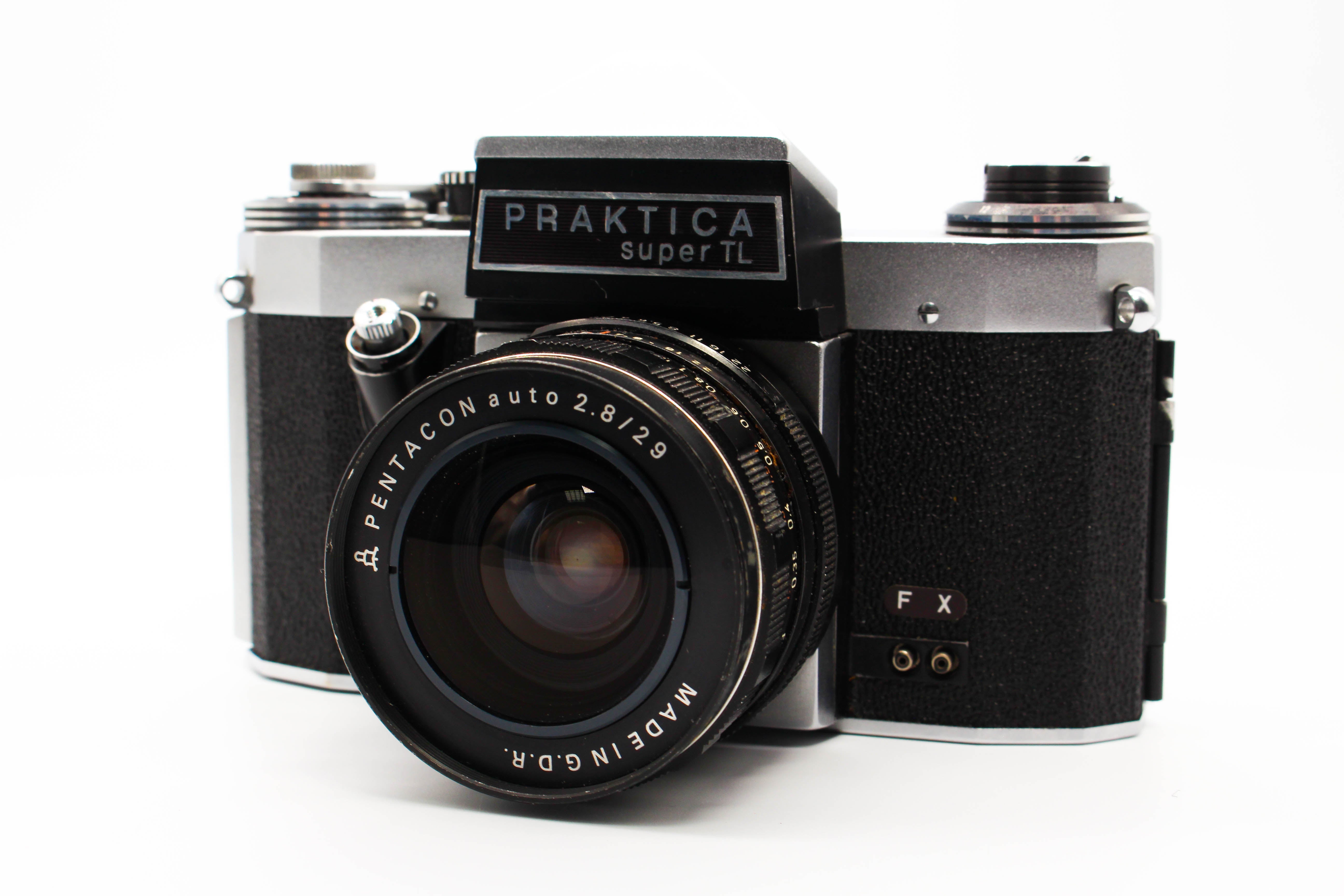 Praktica Super TL 35mm Film SLR Camera With Pentacon Auto f/2.8 29mm Lens - Tested Bundle