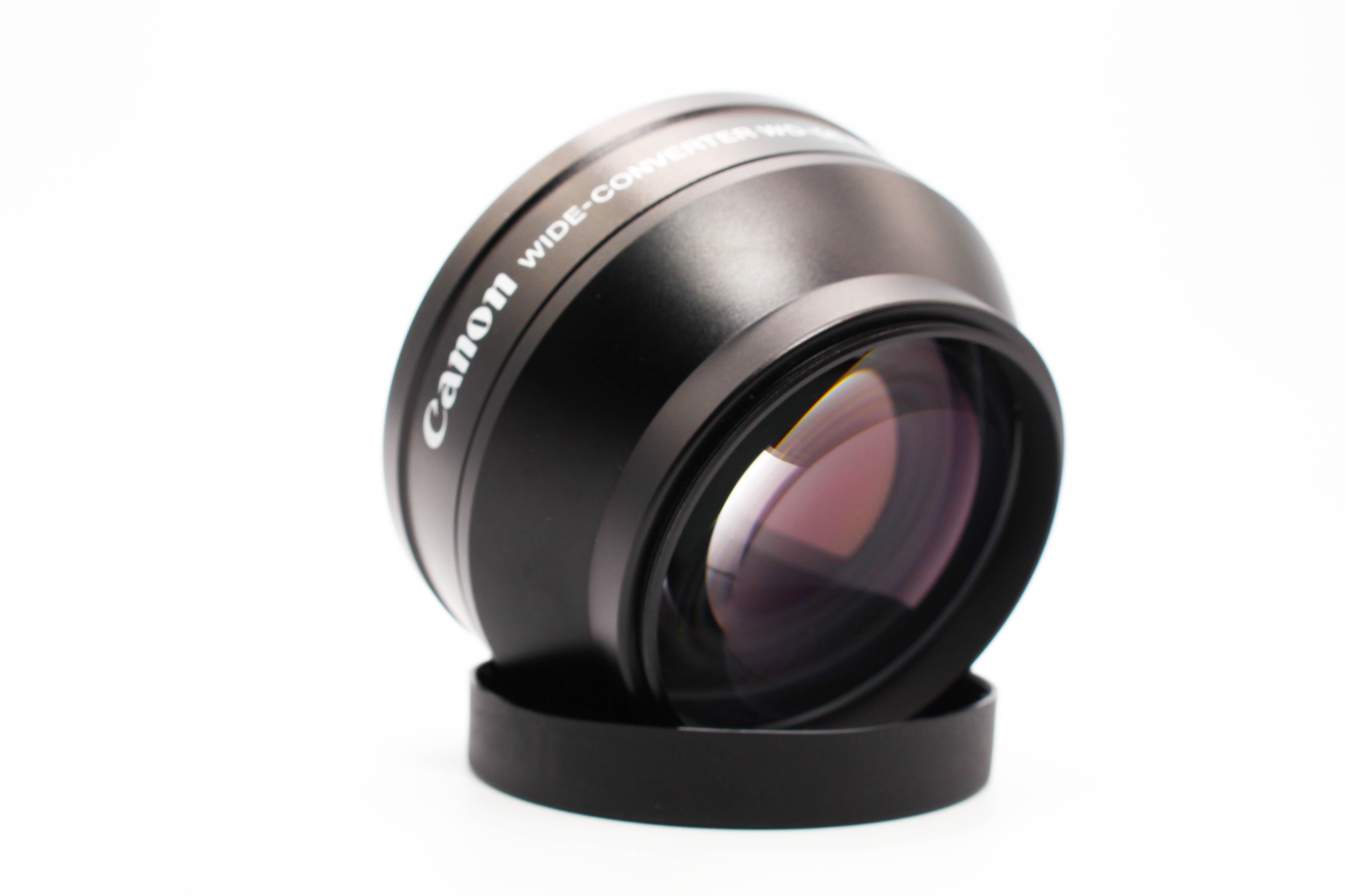 Canon WD-58 0.7x 58mm Wide Angle Converter Lens For Camcorder Camera - Tested Bundle Excellent