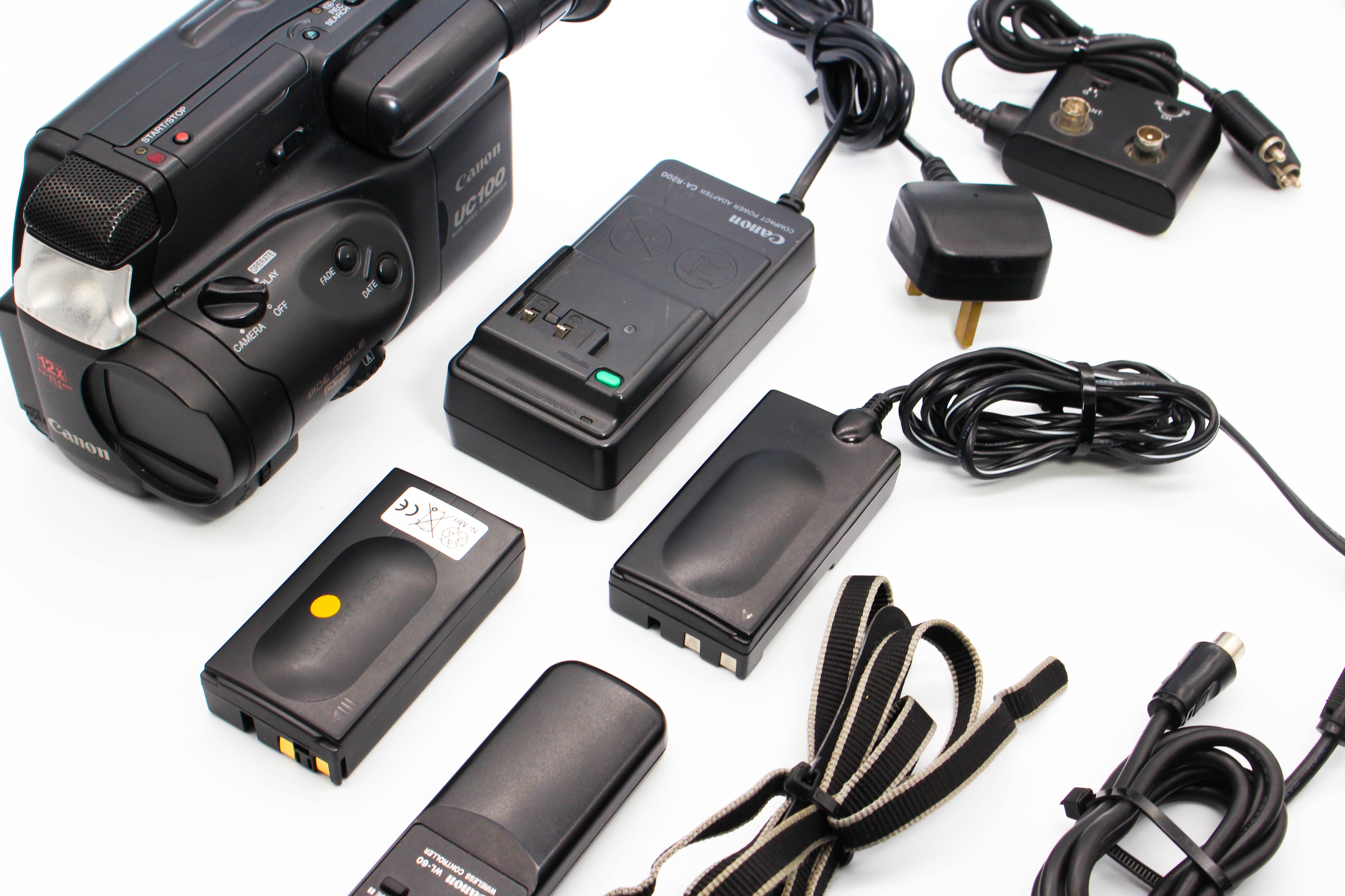 Canon UC100E Video8 8mm Handycam Camcorder Camera - Tested Bundle Excellent