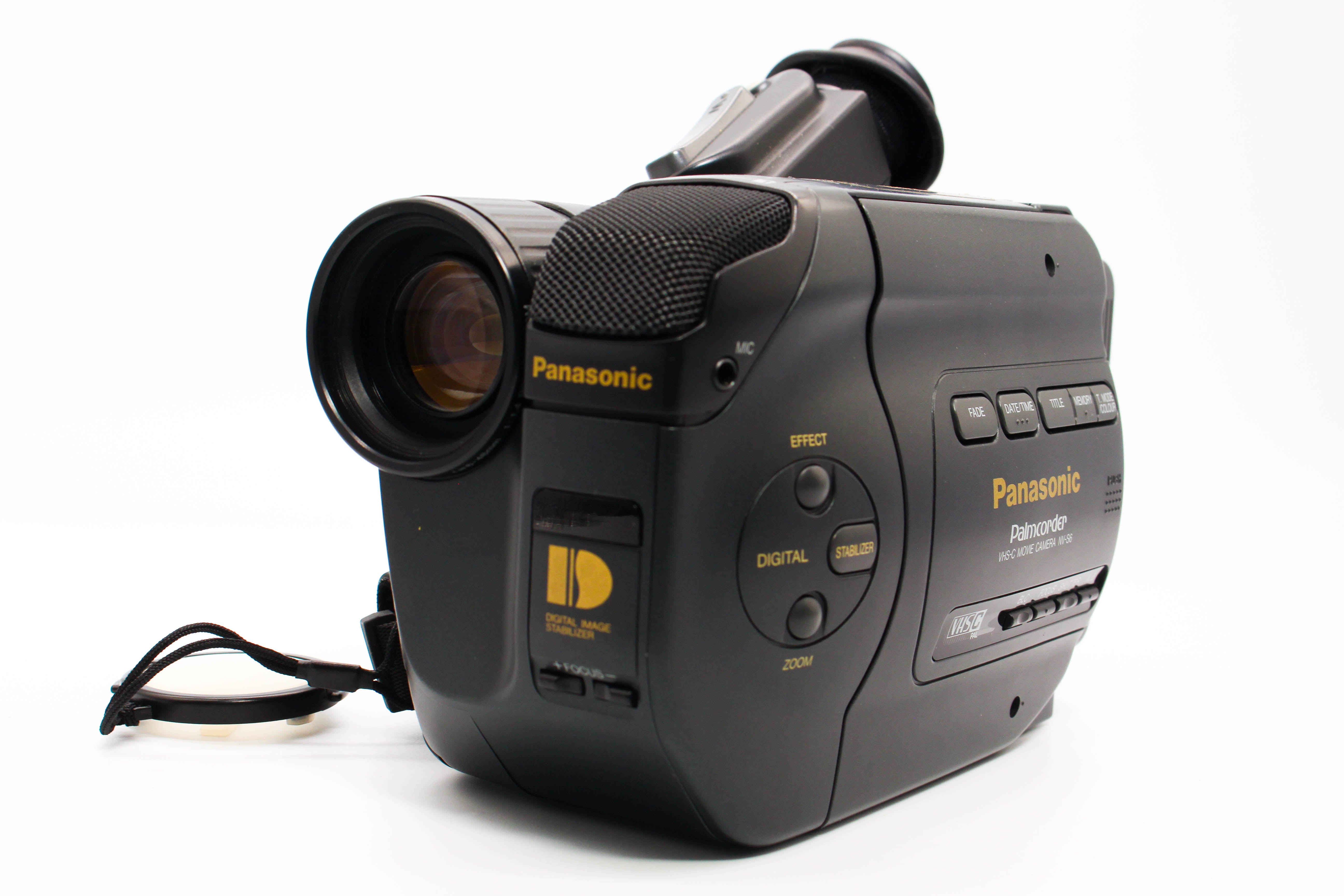 Panasonic NV-S6B VHS-C Movie Camera Palmcorder Handycam Camcorder Camera - Tested Bundle