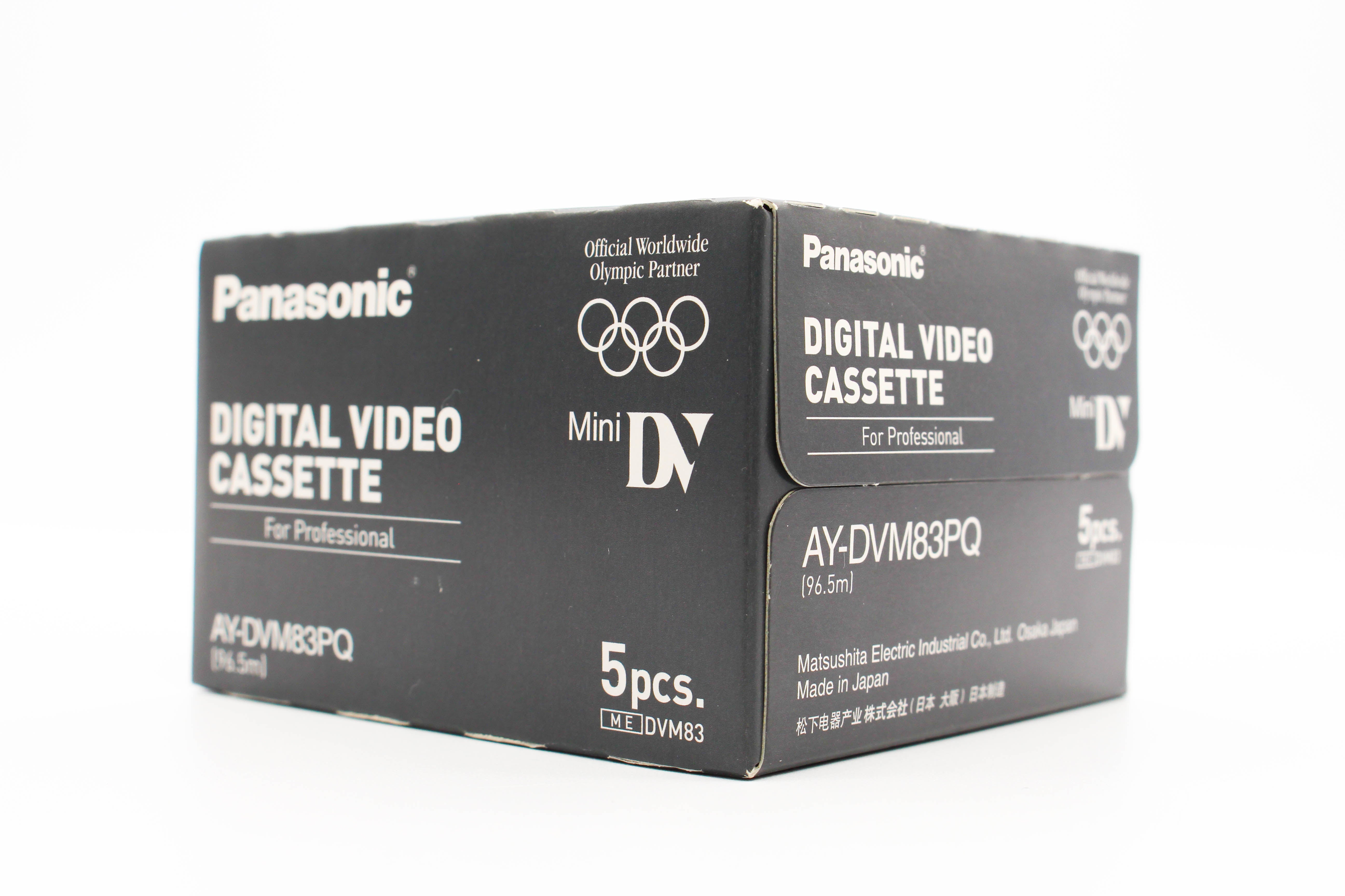 Panasonic AY-DVM83PQ MiniDV Professional Digital Video Cassette Tape 5 Pack - Brand New