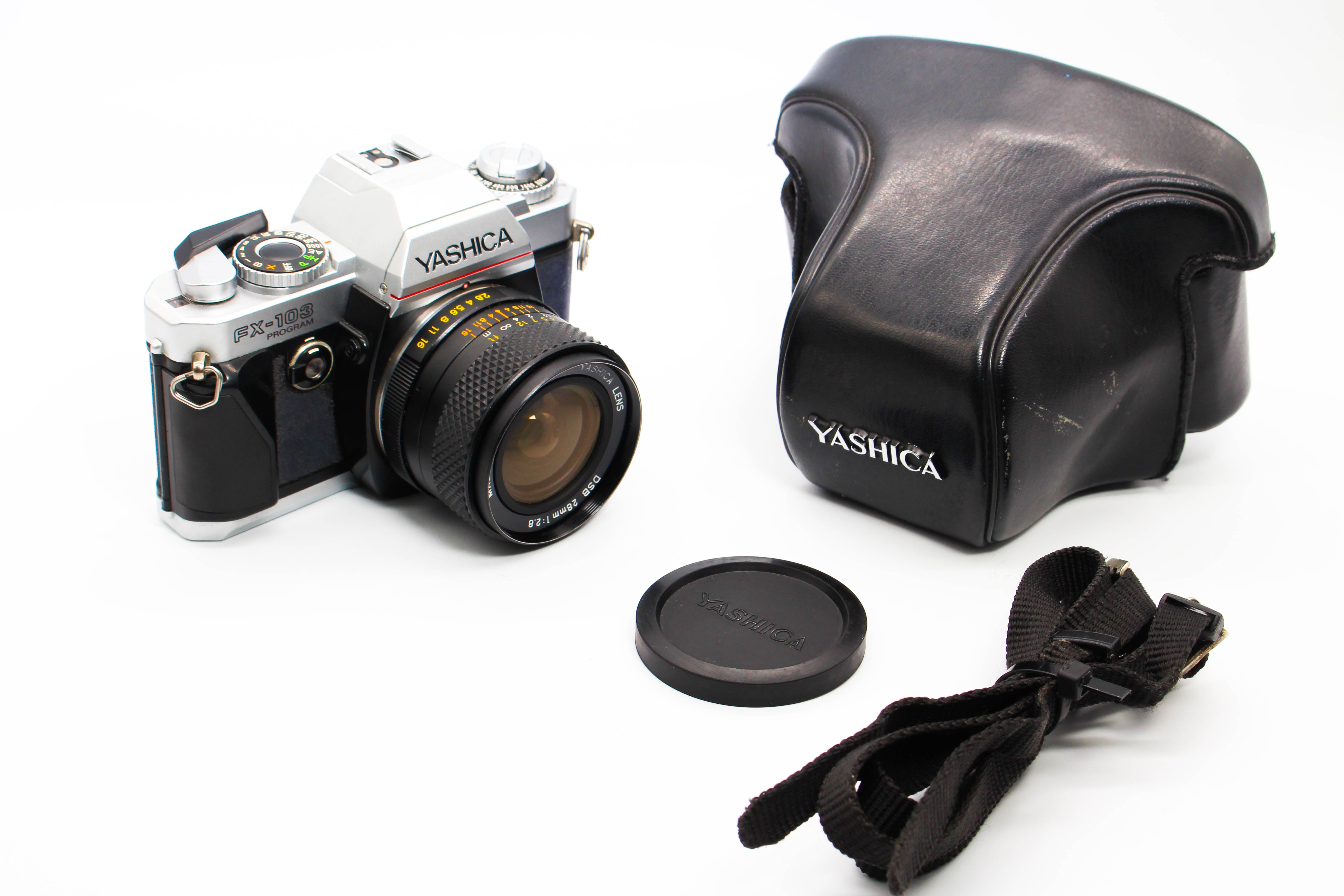 Yashica FX-103 Program 35mm Film Photo Camera With Yashica 28mm f/2.8 Lens - Tested Excellent