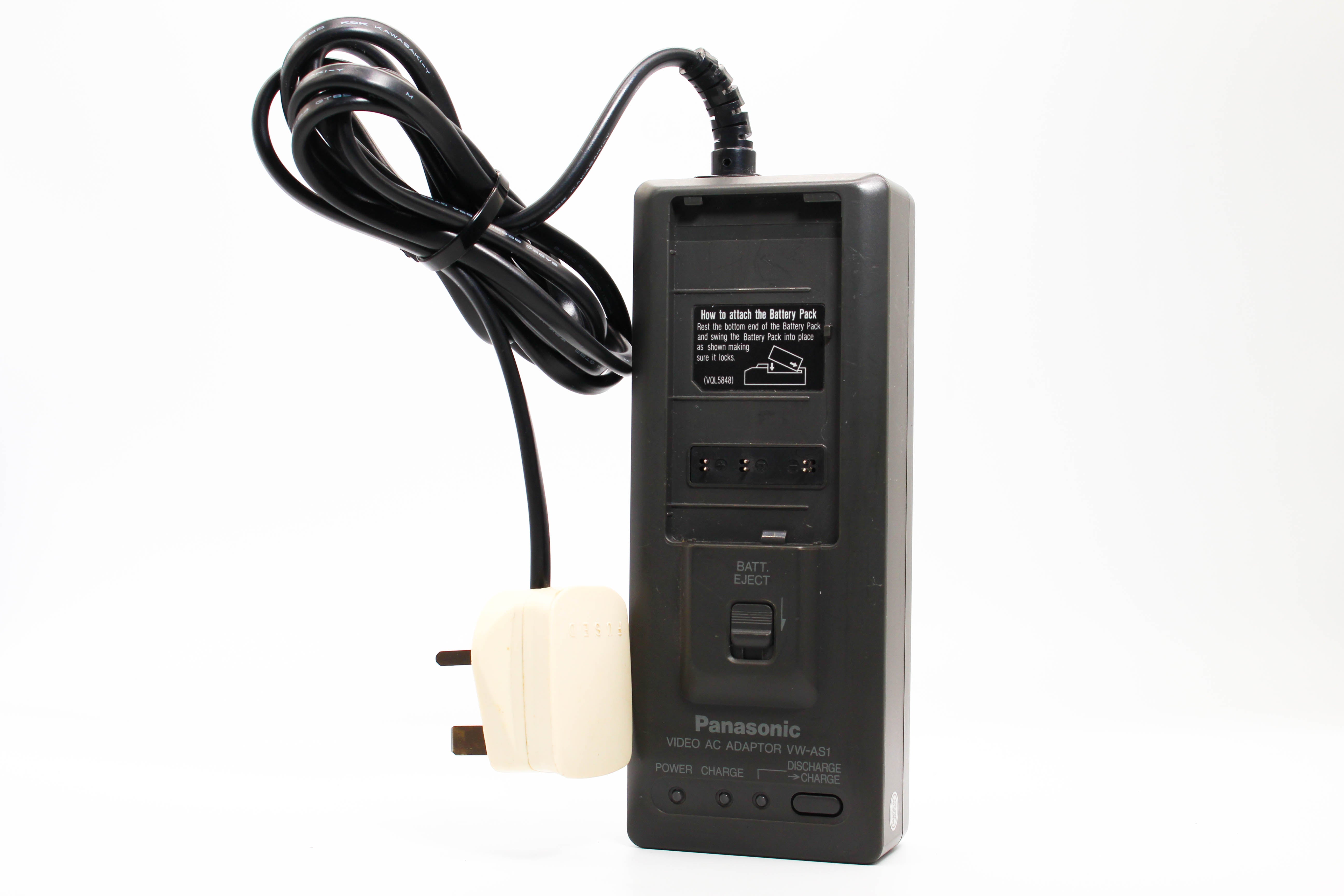 Panasonic VW-AS1B AC Adaptor Video Camcorder Battery Charger Mains - Tested Excellent