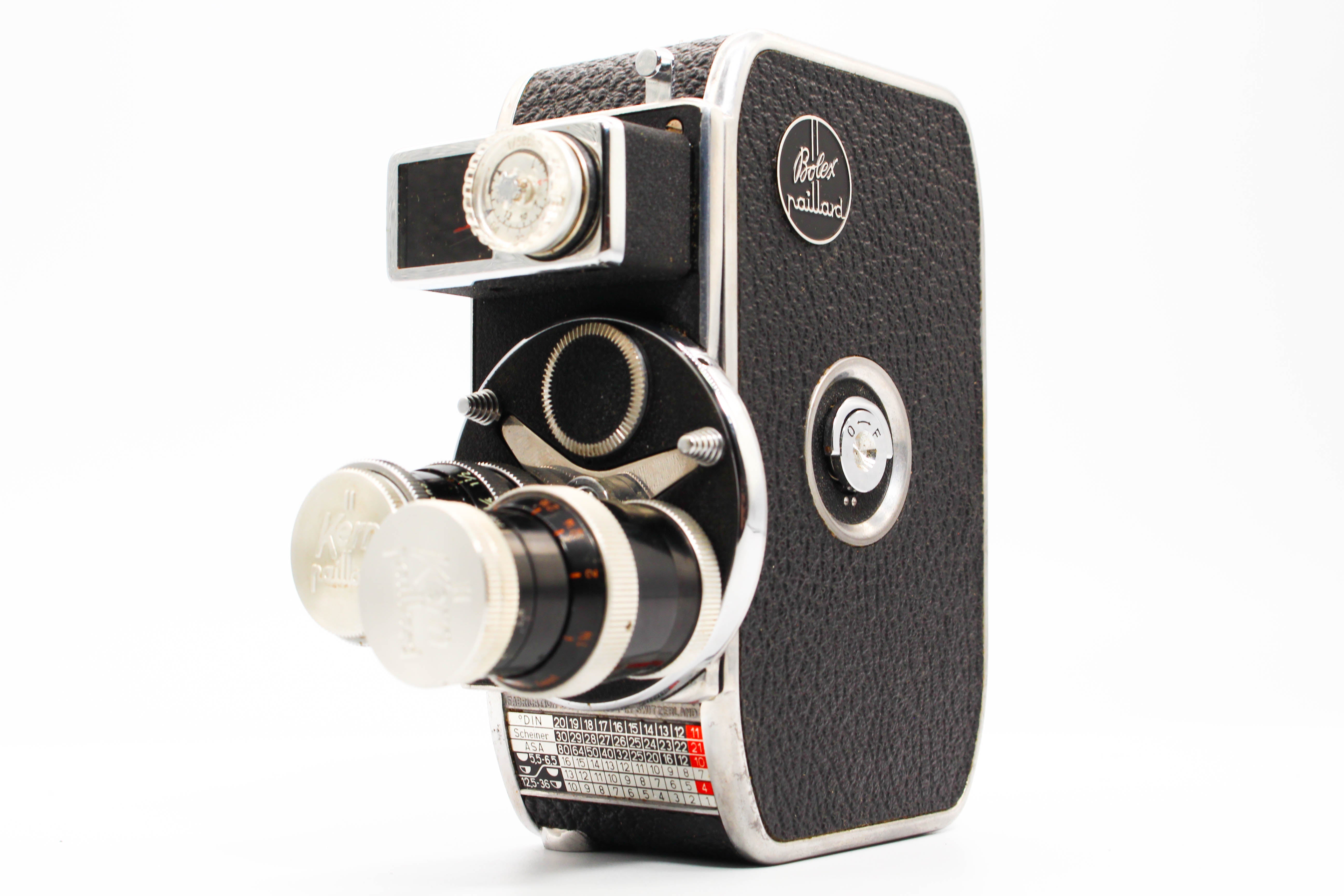 Paillard Bolex D8L Double 8mm Movie Cine Film Camera With 2 Lens - Tested Excellent