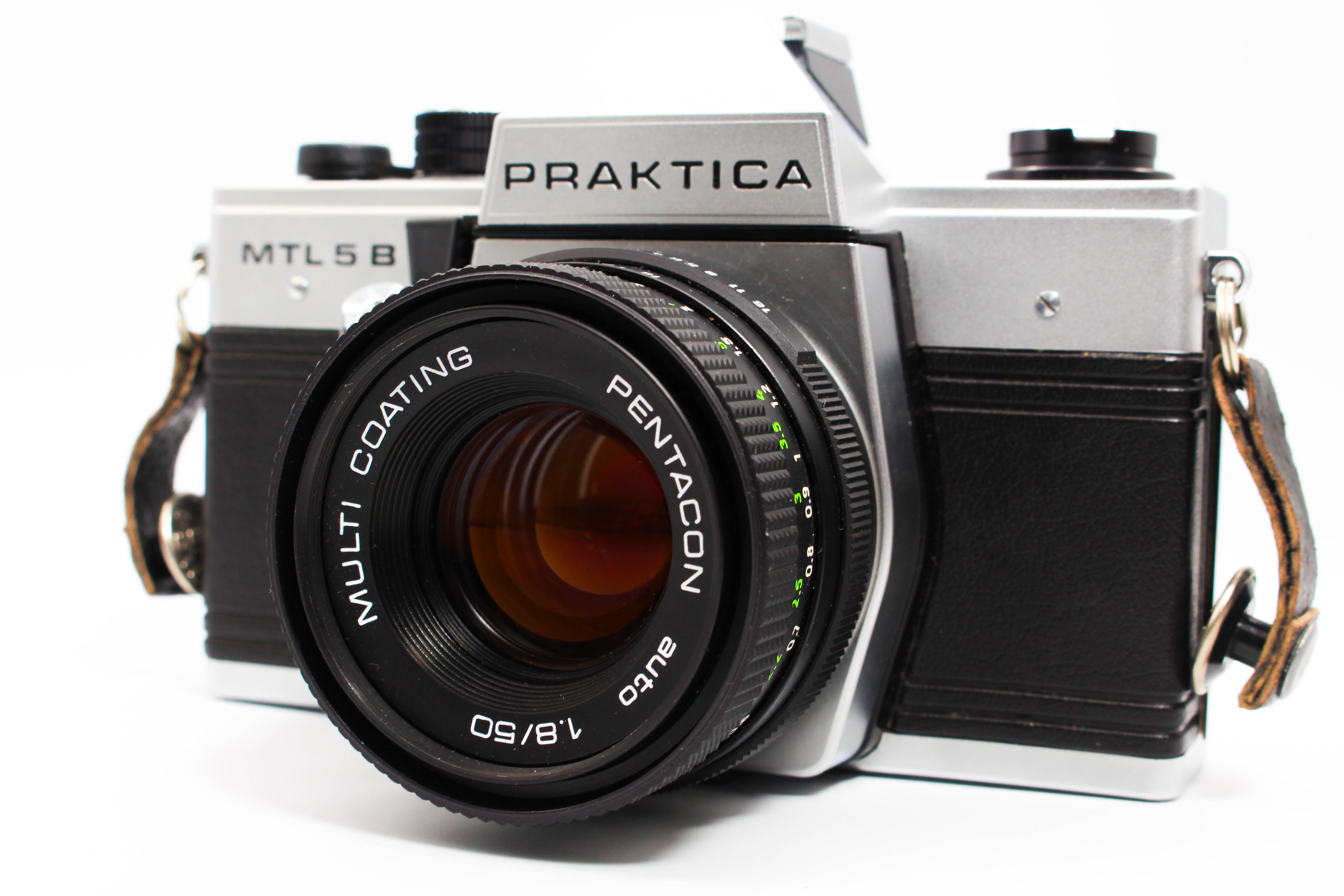 Praktica MTL 5B 35mm Film SLR Camera With Pentacon Auto f/1.8 50mm Lens - Tested Excellent