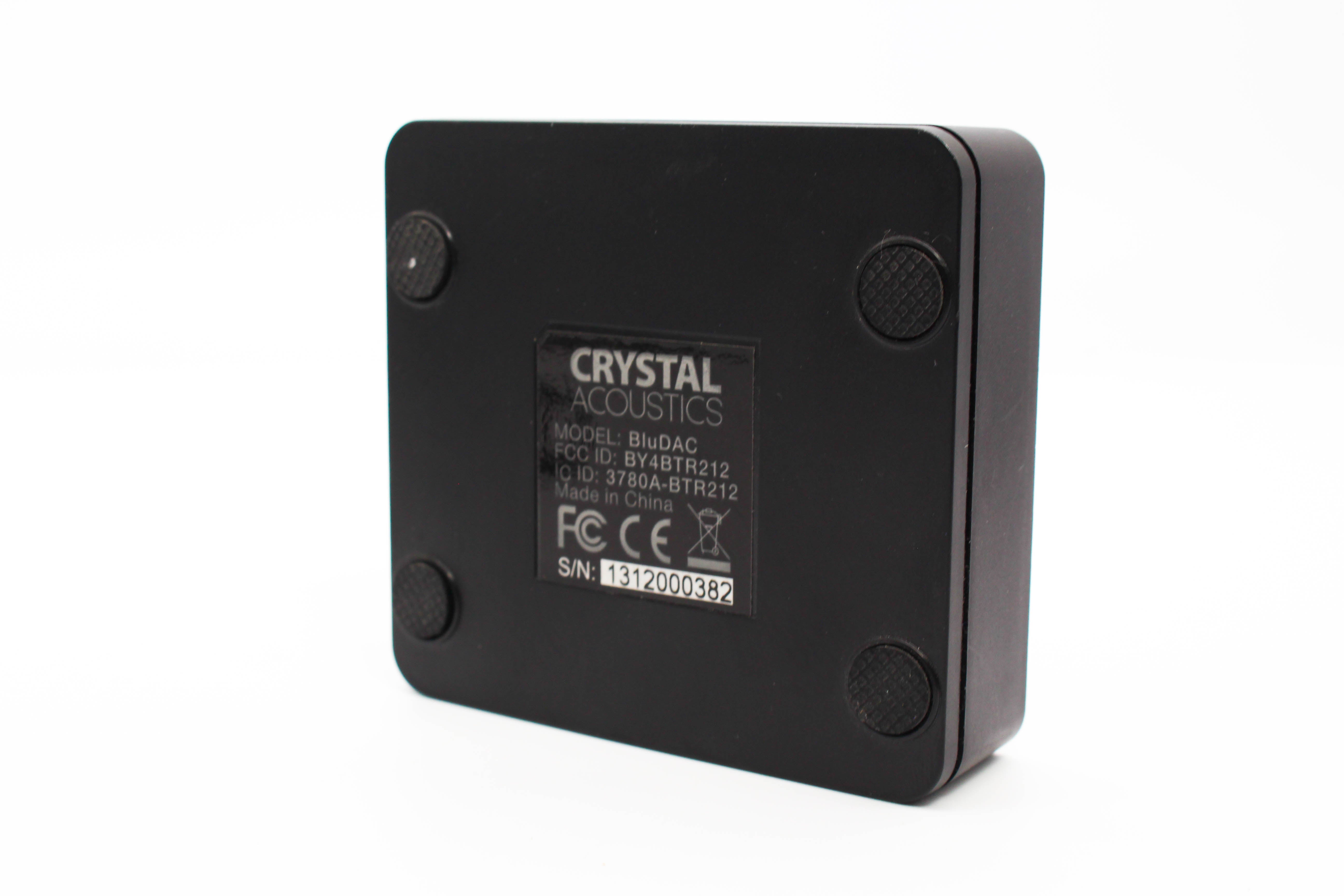 Crystal Acoustics BluDAC Bluetooth RCA Receiver APTX - Tested Bundle Excellent