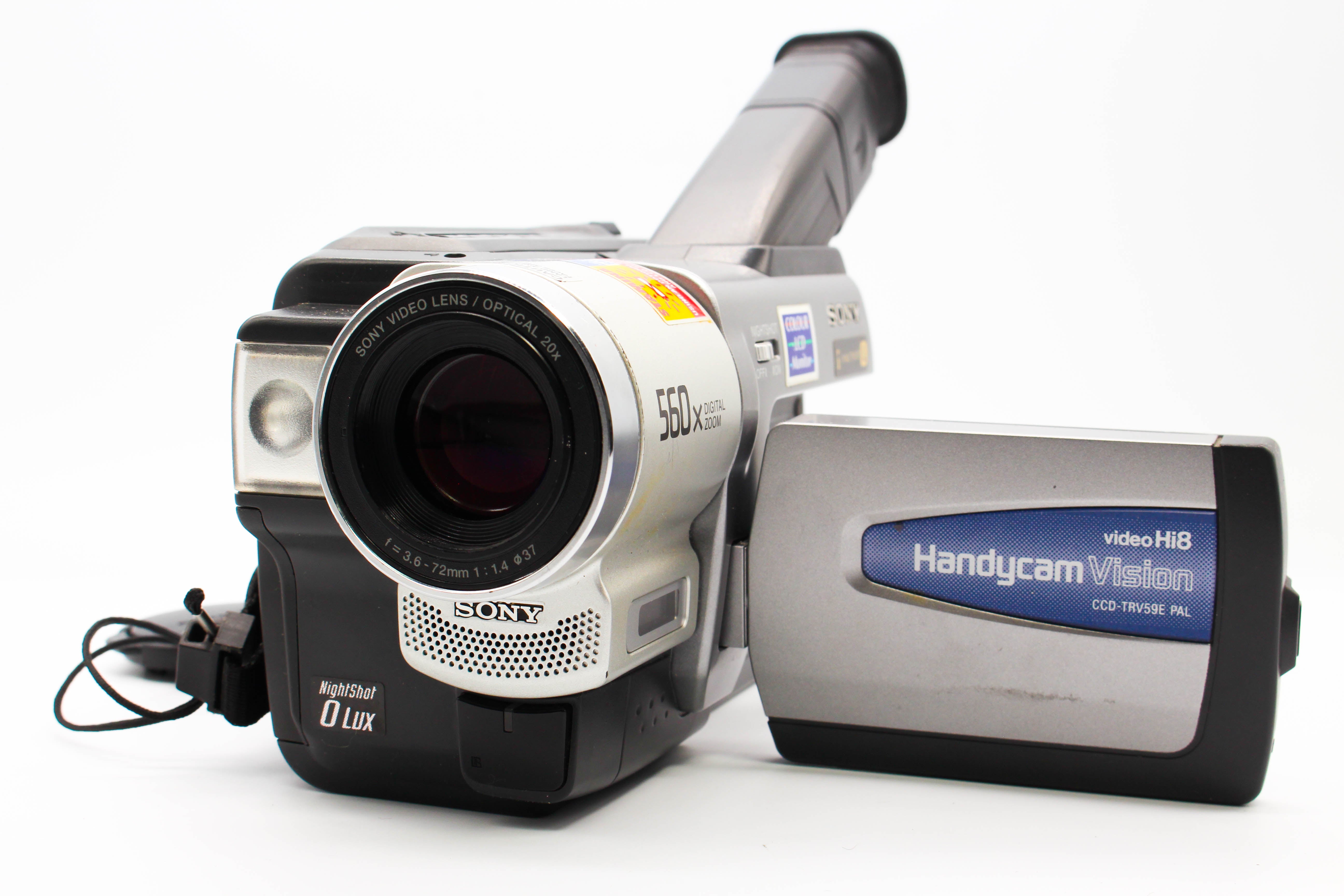 Sony CCD-TRV59E Hi8 Video8 8mm Handycam Camcorder Camera - Tested Bundle Good