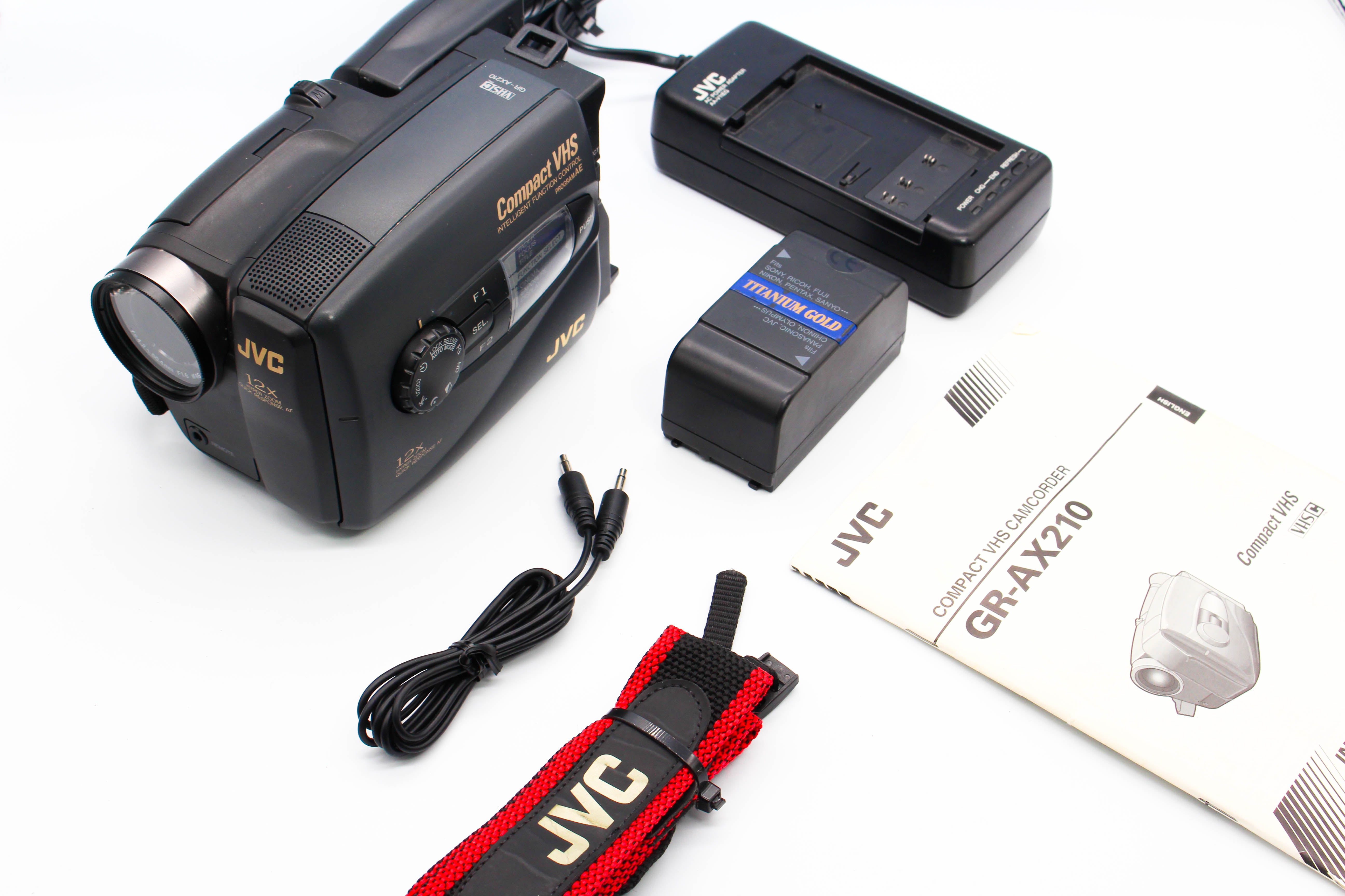 JVC GR-AX210EG VHS-C VHS Handycam Camcorder Camera - Tested Bundle Excellent