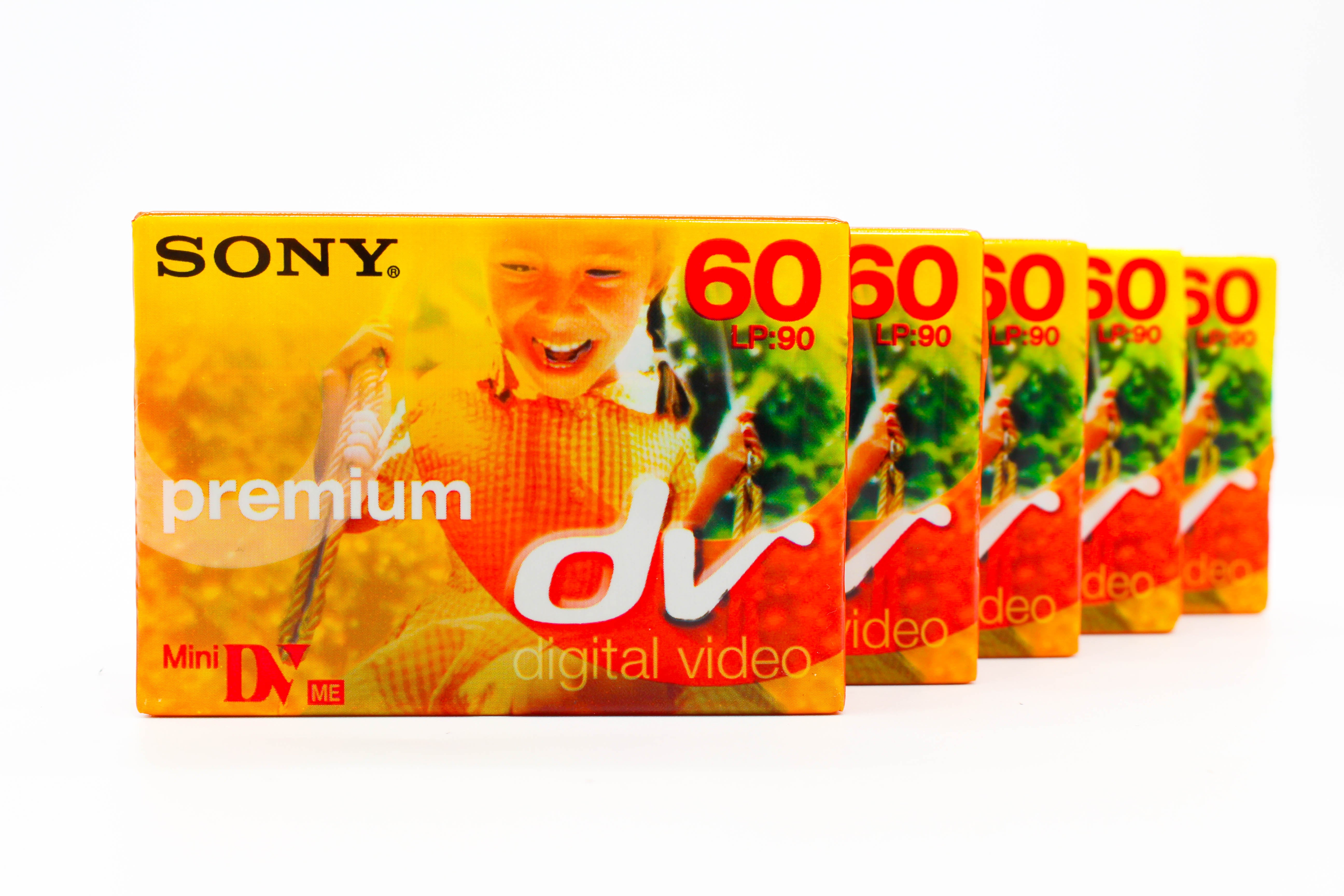Sony DVM60PR3 MiniDV Premium Digital Video Cassette Tape 5 Pack - Brand New