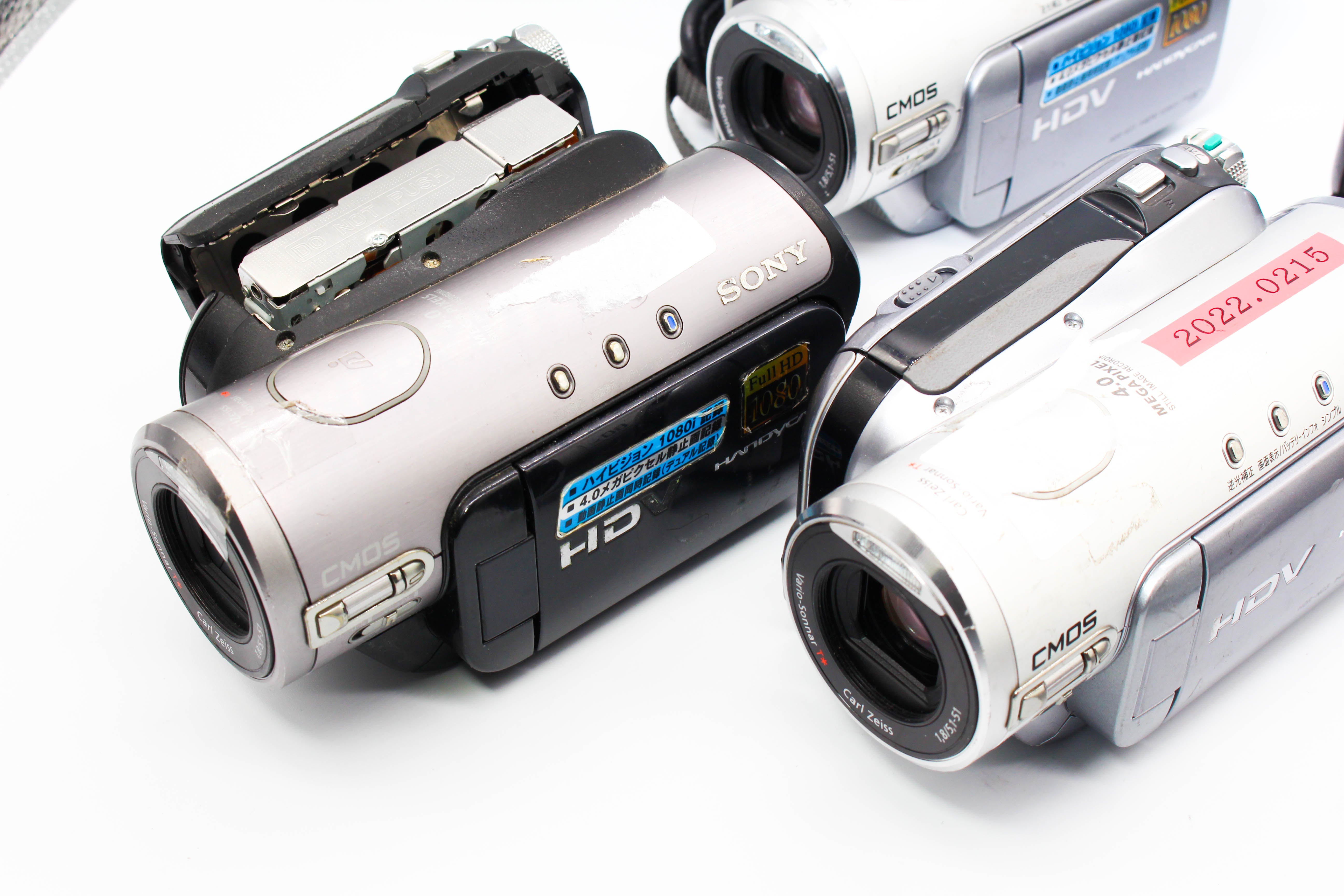 Assorted Faulty Sony HD MiniDV Digital Video Handycam Camcorder Cameras Inc. Sony DCR-HC3 Panasonic HDC-SD1