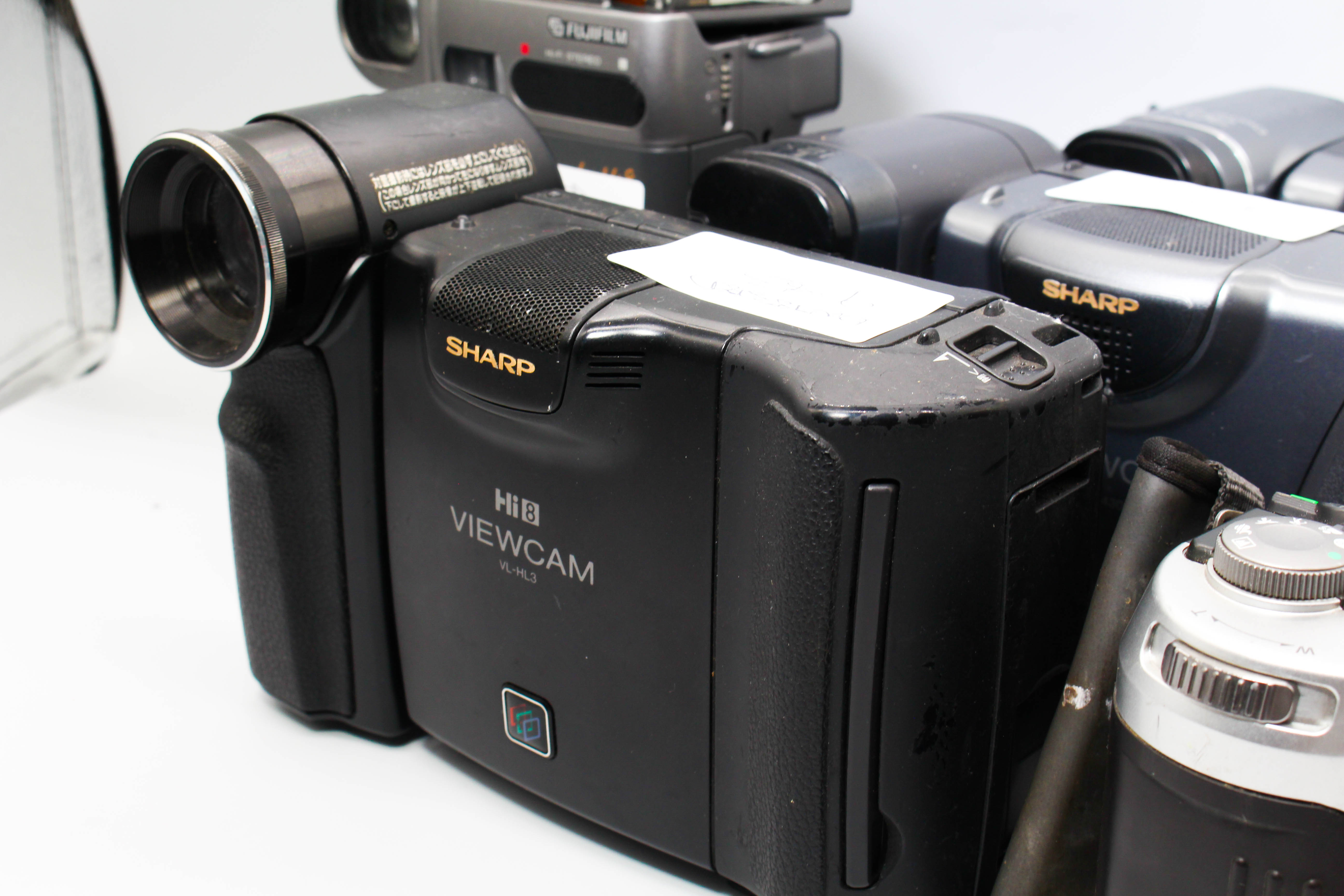 Assorted Faulty Sharp Video8 Hi8 Video Handycam Camcorder Cameras Inc. Sharp Viewcam Sony CCD-SC65