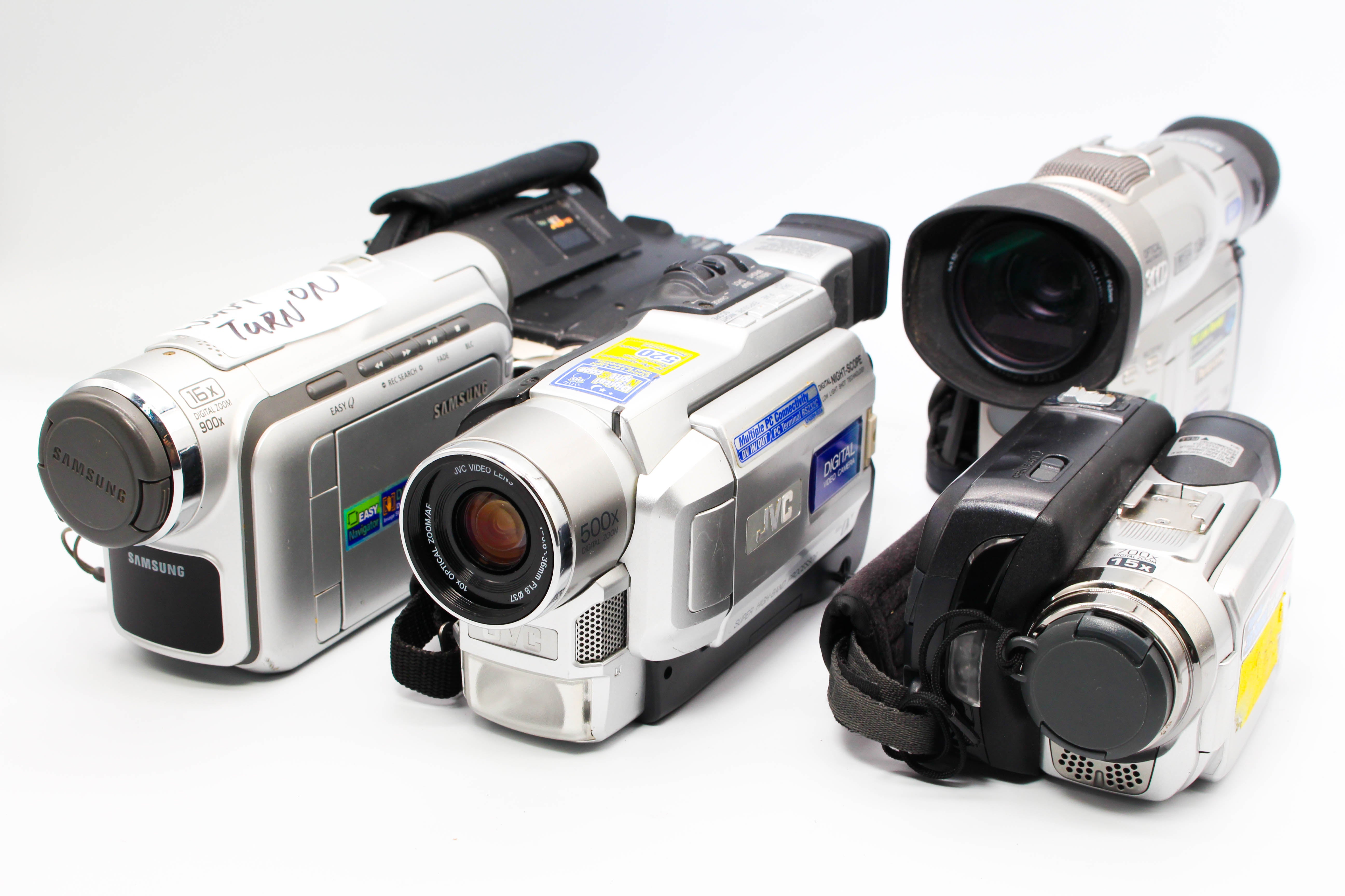 Assorted Faulty Panasonic JVC MiniDV Video Handycam Camcorder Cameras Inc. NV-MX300 NV-DS77