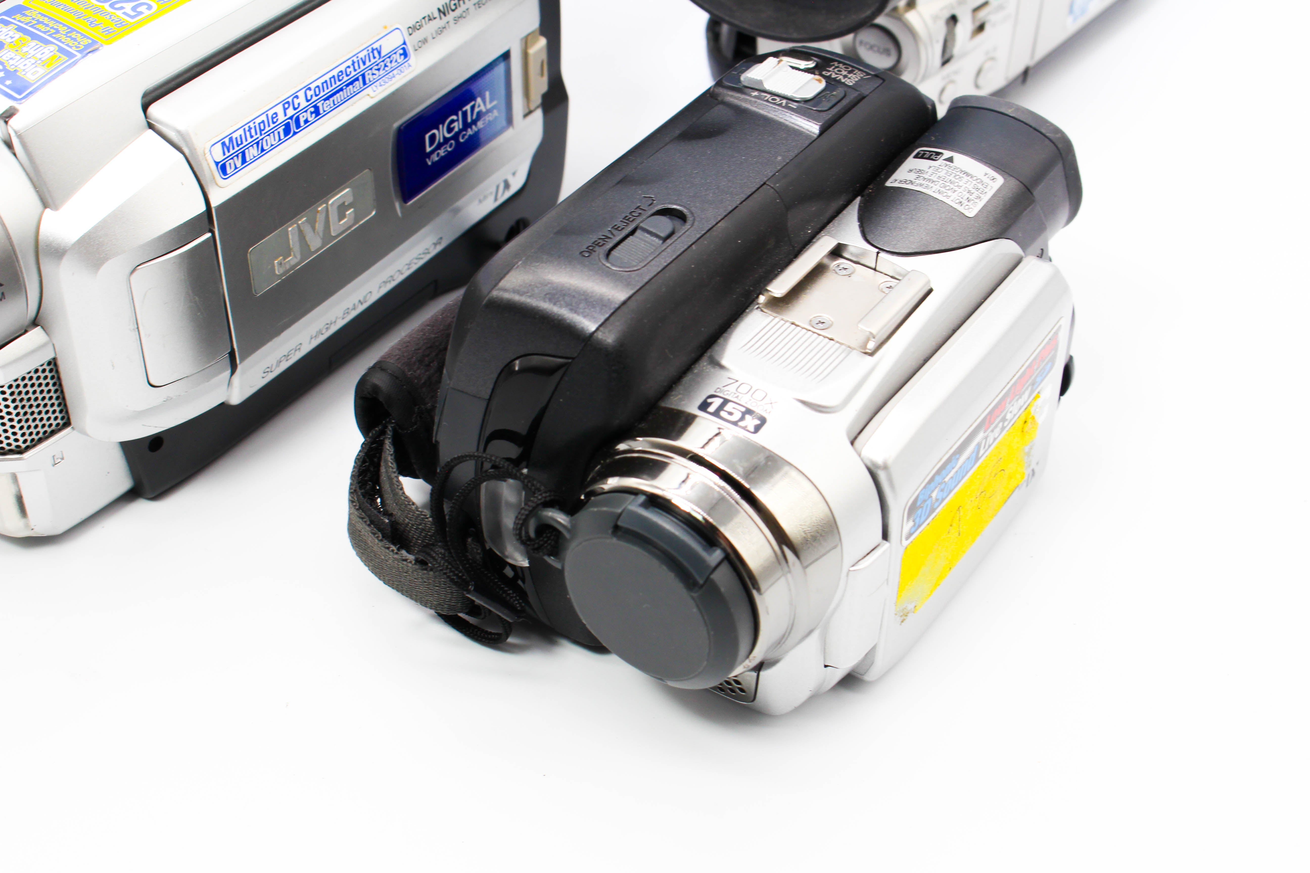 Assorted Faulty Panasonic JVC MiniDV Video Handycam Camcorder Cameras Inc. NV-MX300 NV-DS77