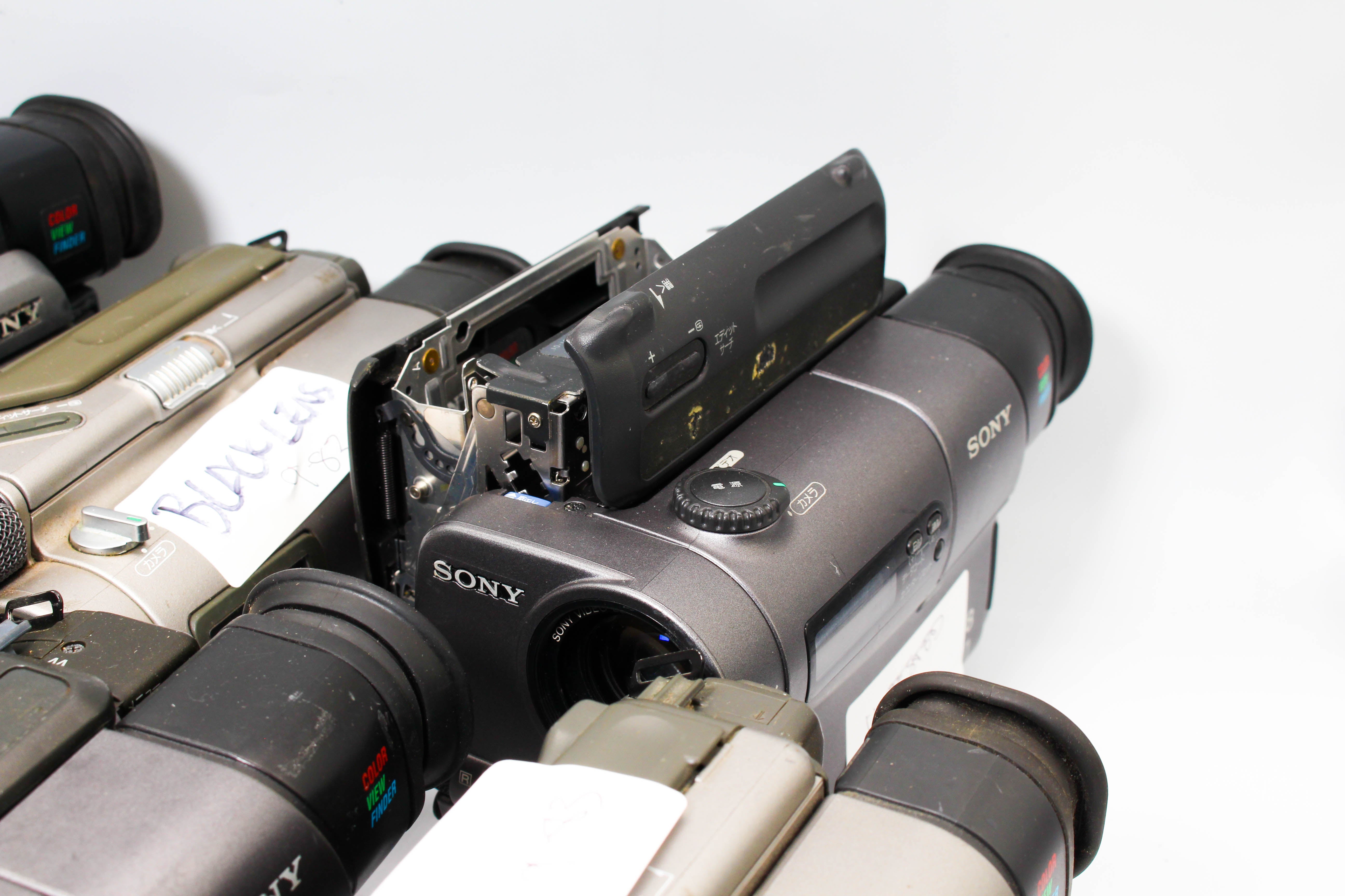 Assorted Faulty Sony Video8 Hi8 Video Handycam Camcorder Cameras Inc. Sony CCD-TR1 CCD-TR3