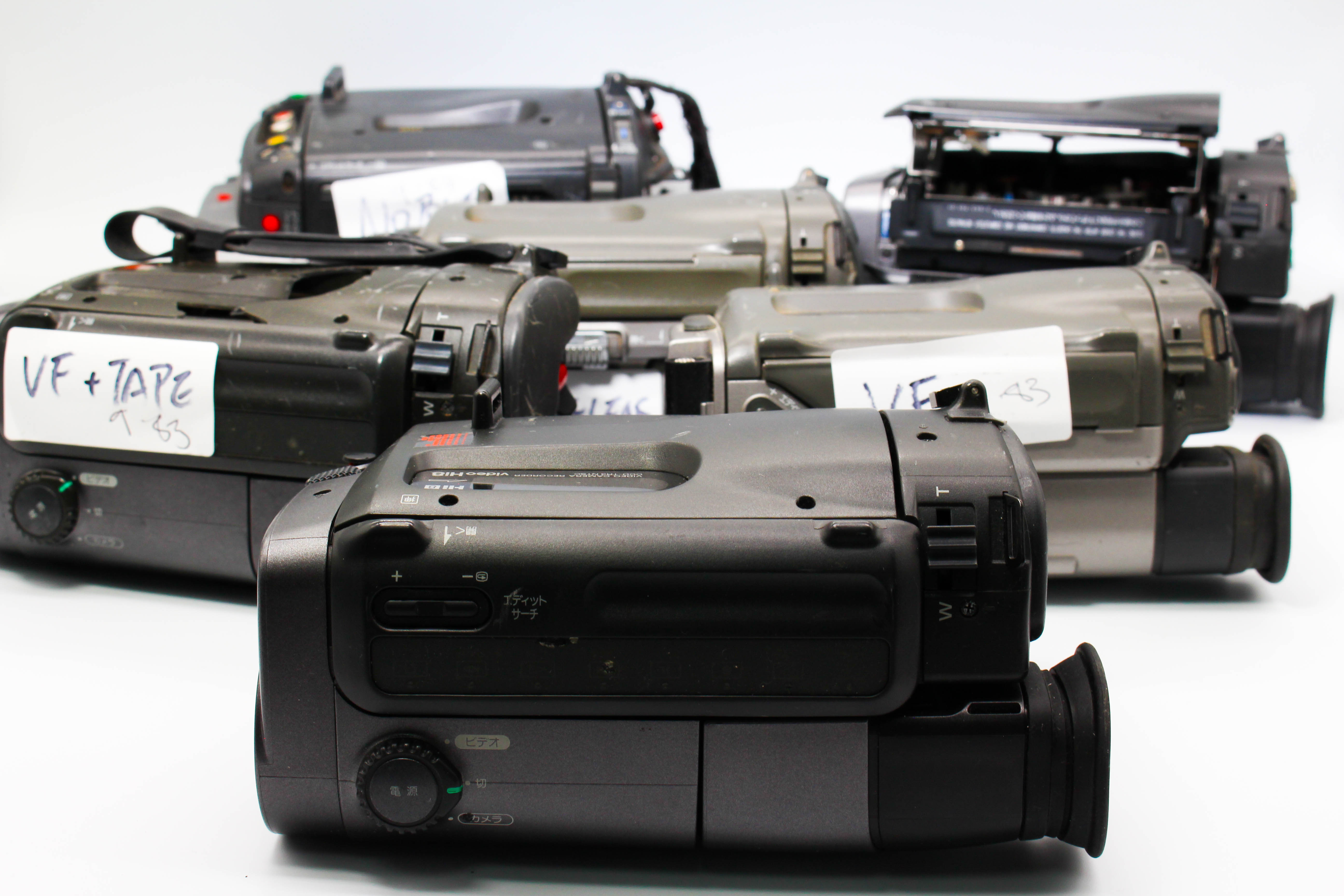 Assorted Faulty Sony Video8 Hi8 Video Handycam Camcorder Cameras Inc. Sony CCD-TR1 CCD-TR3