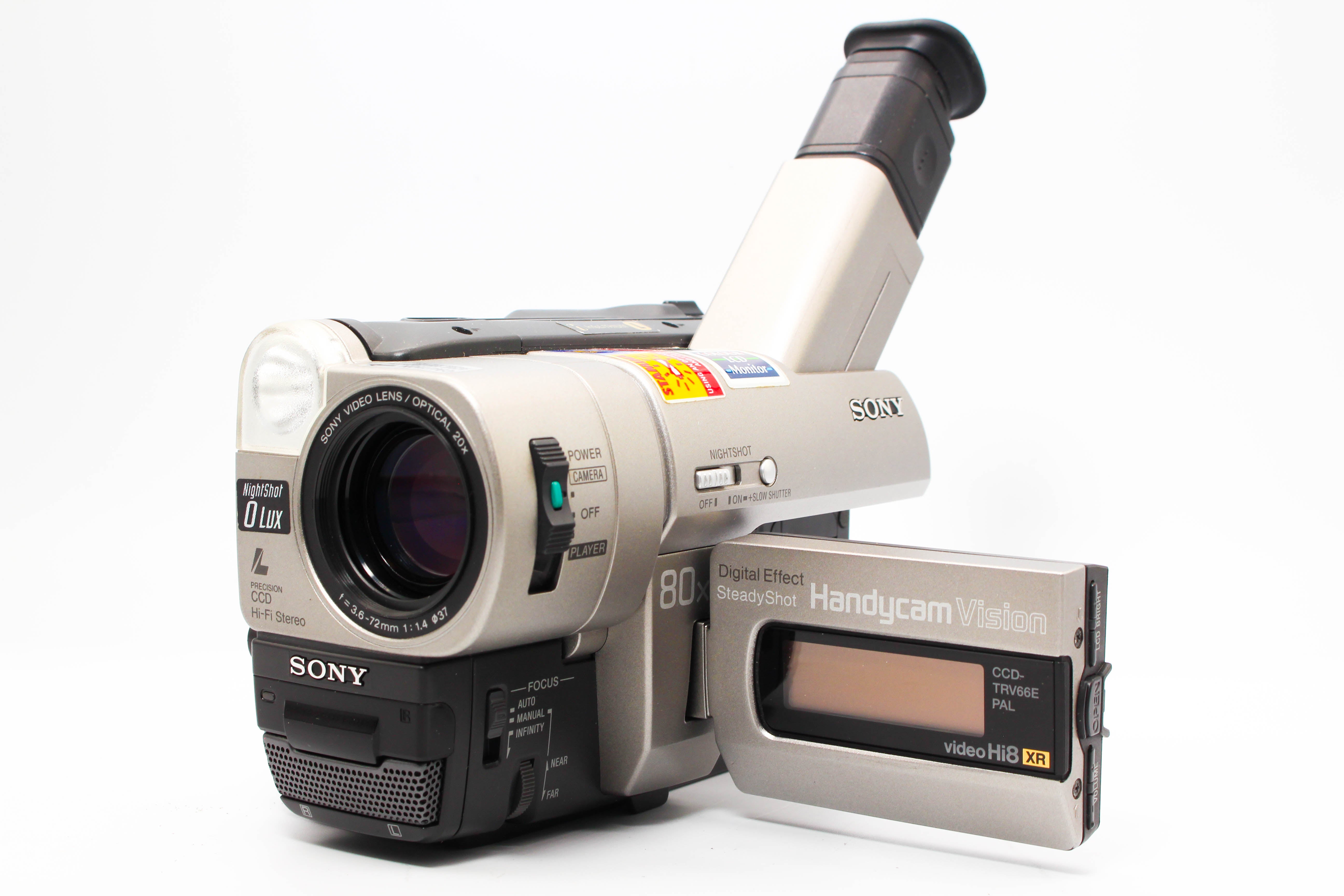 Sony CCD-TRV66E Hi8 8mm Handycam Video Camcorder Camera - Tested Bundle Excellent