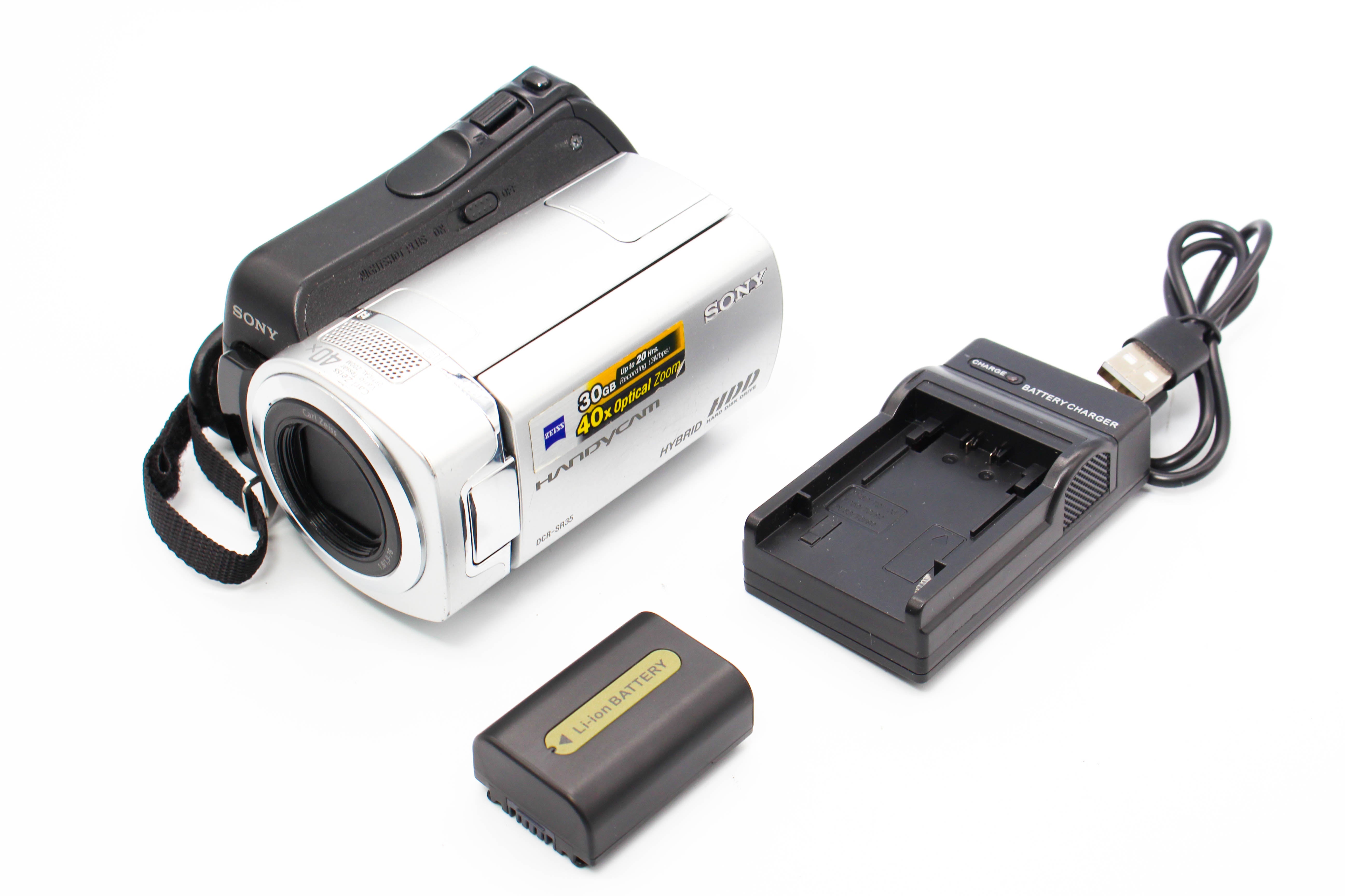 Sony DCR-SR35E HDD HD Digital Video Handycam Camcorder Camera - Tested Bundle Good