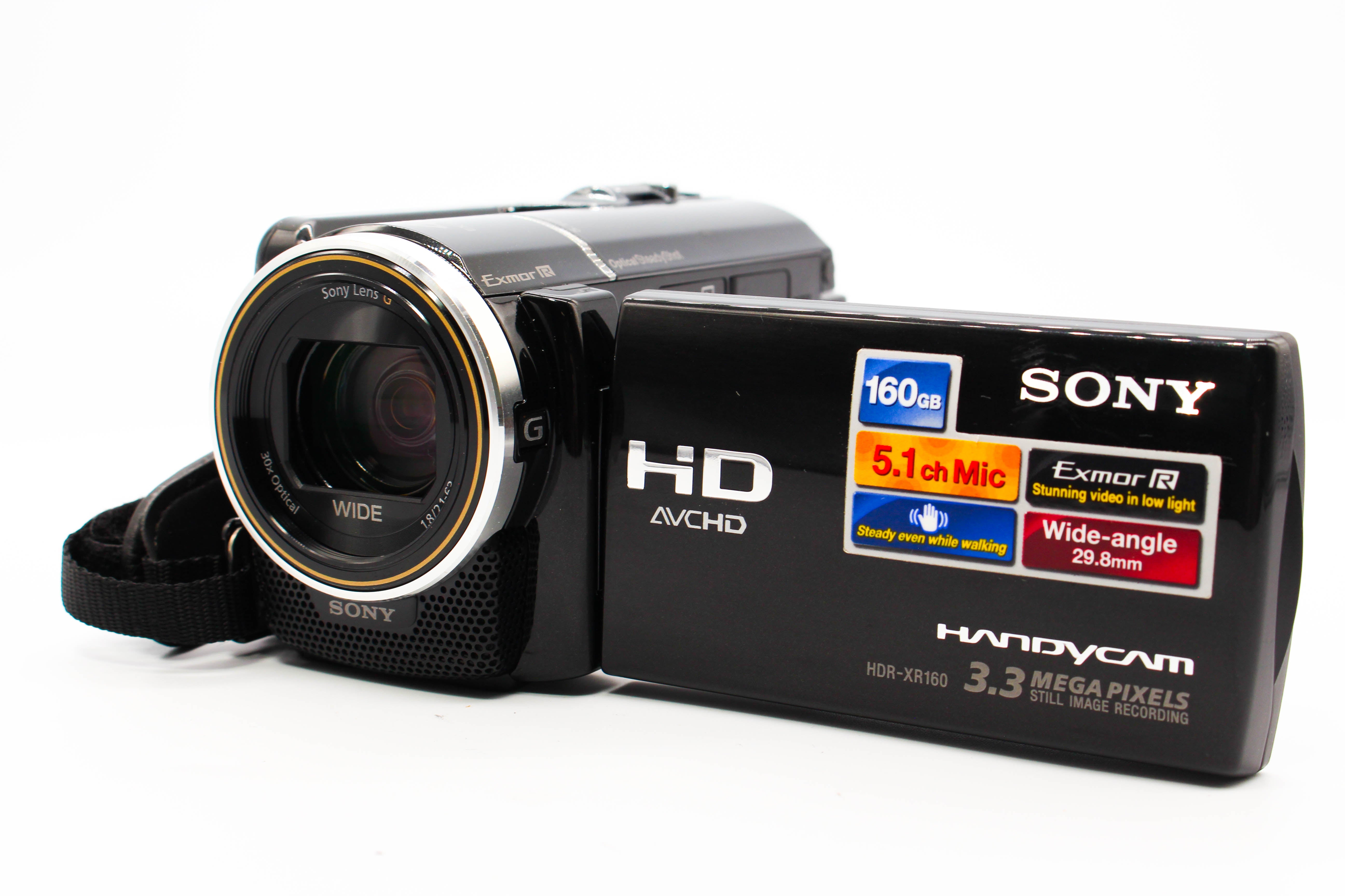 Sony HDR-XR160E HDD HD Digital Video Handycam Camcorder Camera - Tested Bundle Excellent