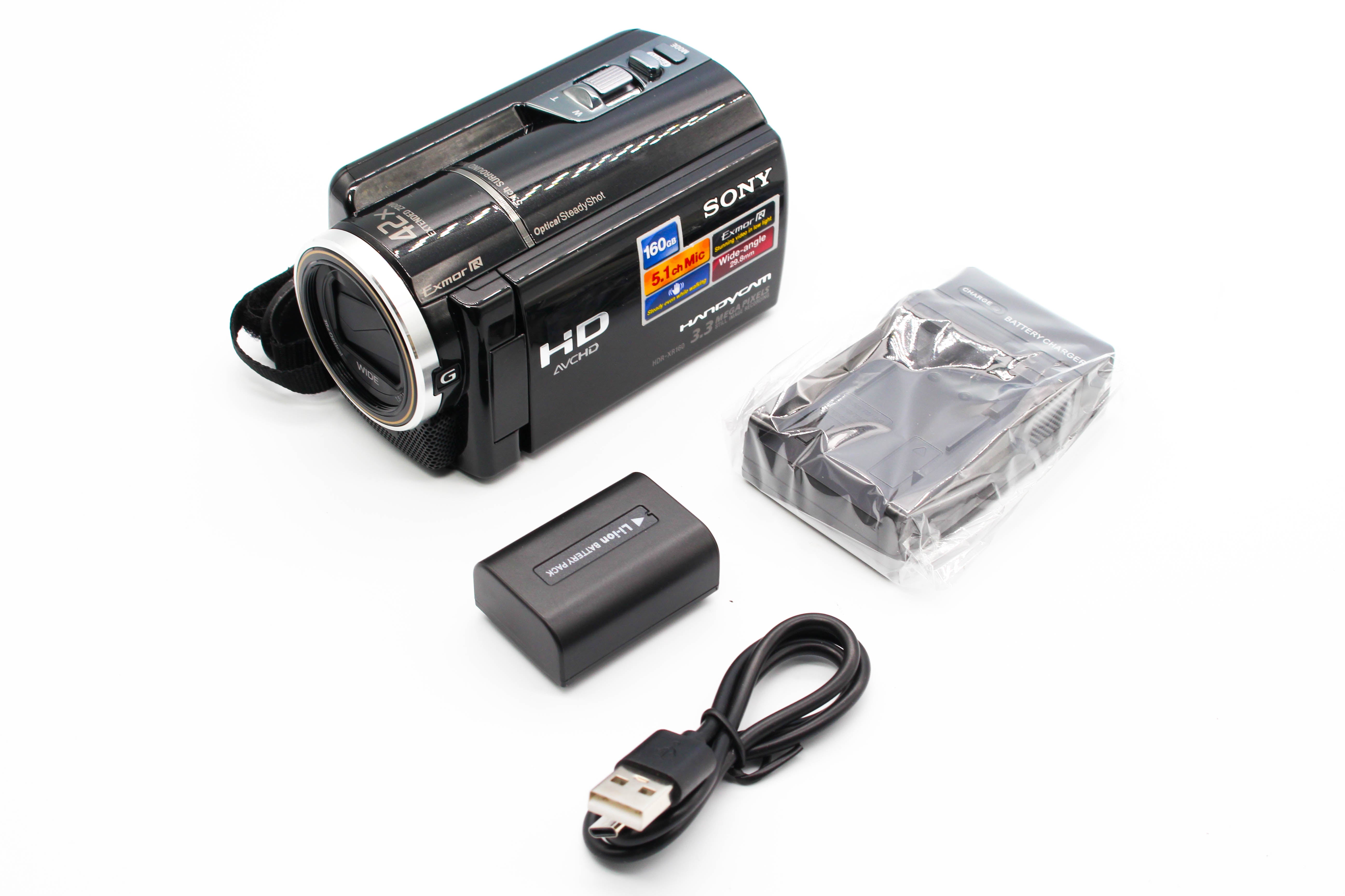 Sony HDR-XR160E HDD HD Digital Video Handycam Camcorder Camera - Tested Bundle Excellent