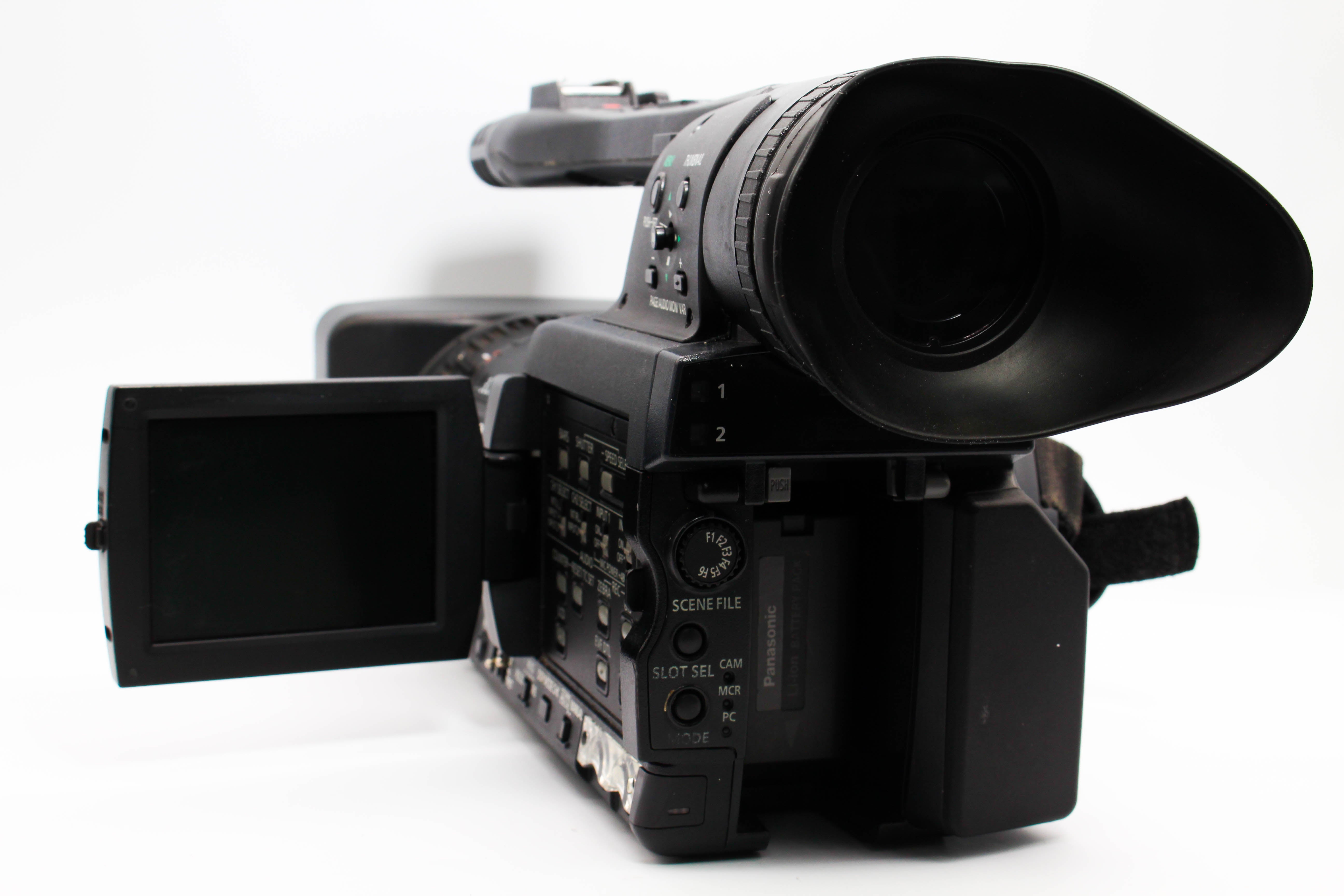 Panasonic AG-HPX170P NTSC P2 Card Digital Video Camcorder Camera - Tested Bundle Good