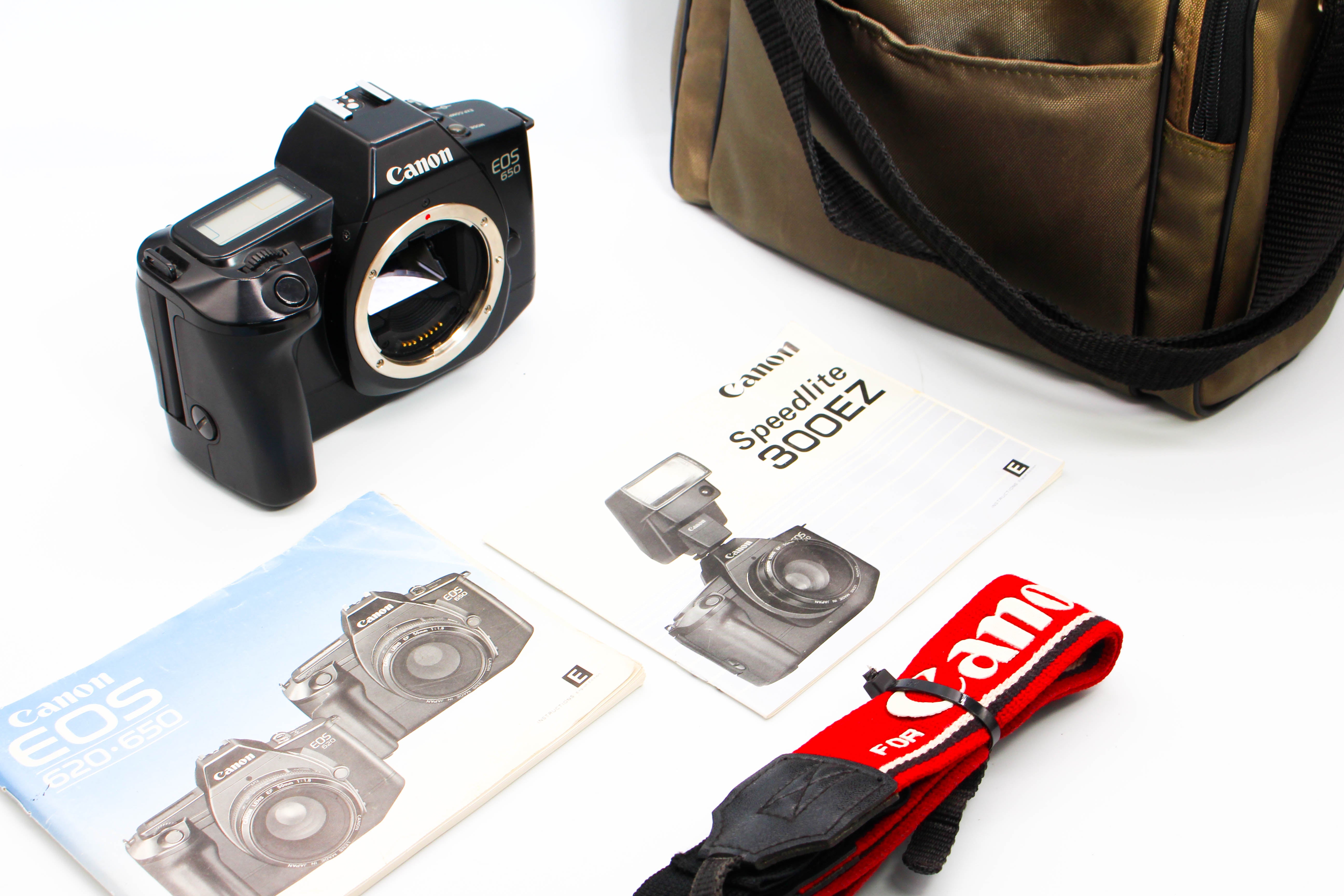 Canon EOS 650 SLR 35mm Film Photo Camera Body Only - Tested Bundle Excellent