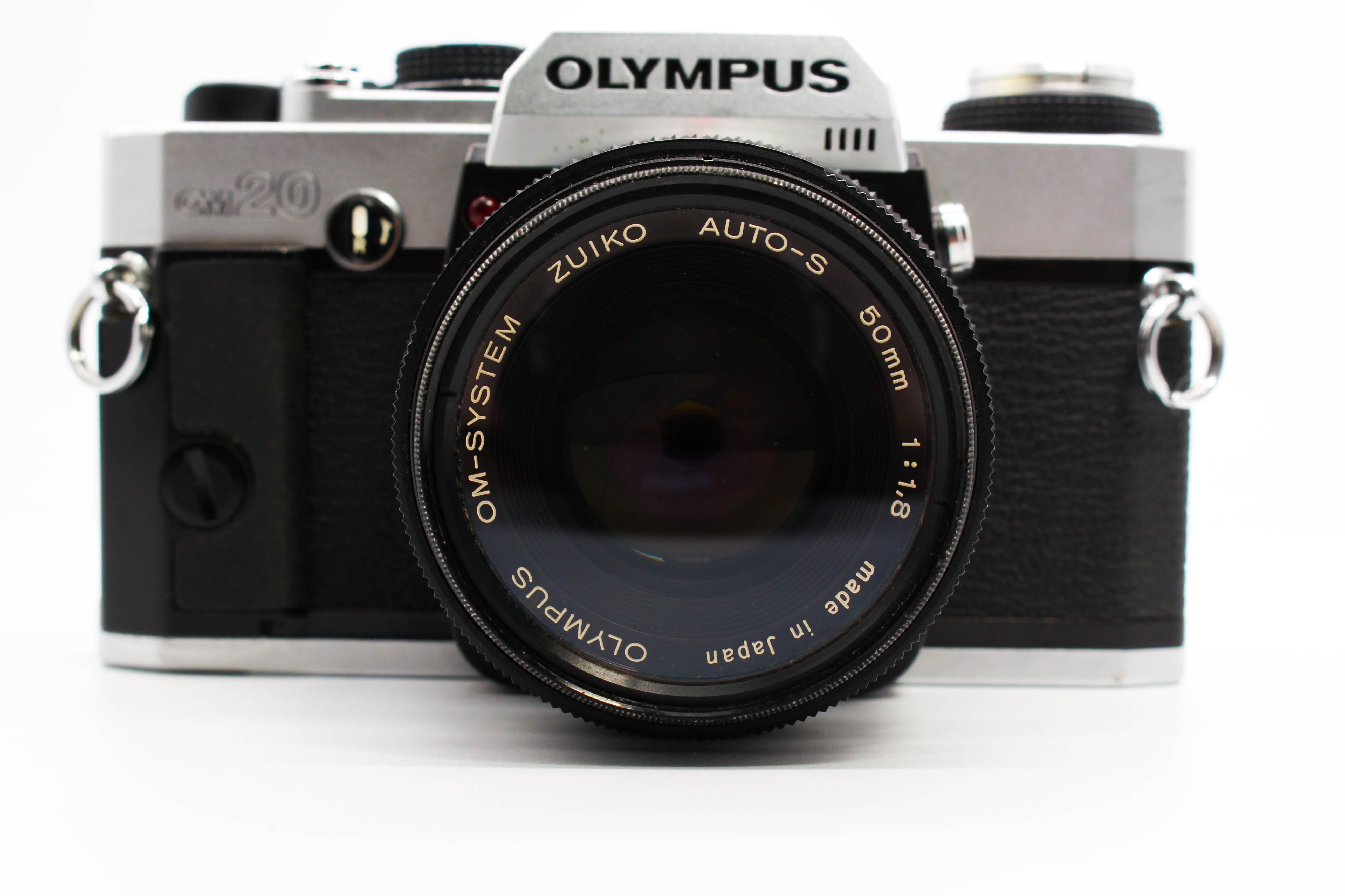 Olympus OM20 SLR 35mm Film Camera With 50mm f/1.8mm Lens - Tested Bundle Good