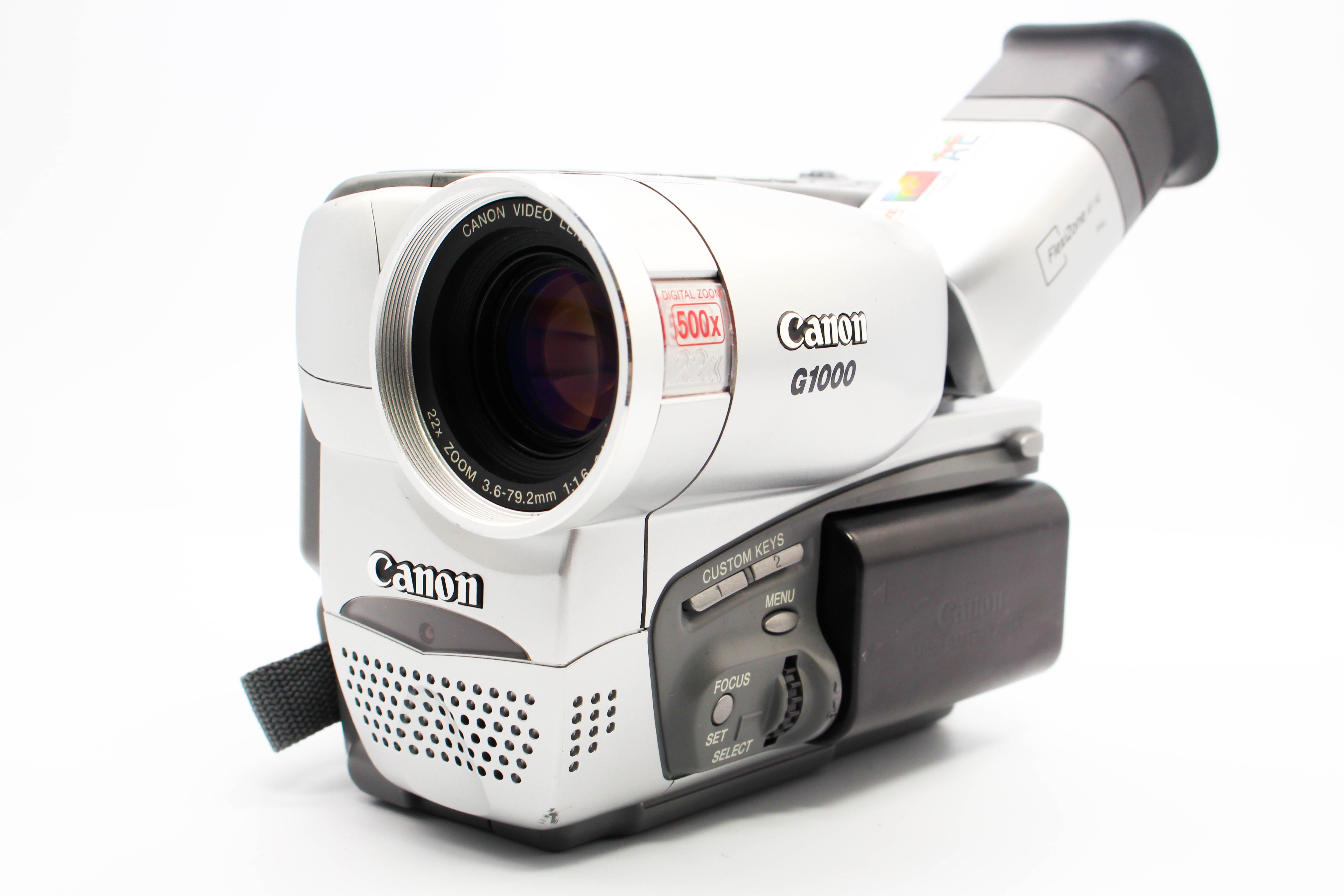 Canon G1000E Video8 8mm Handycam Video Camcorder Camera - Tested Bundle Excellent