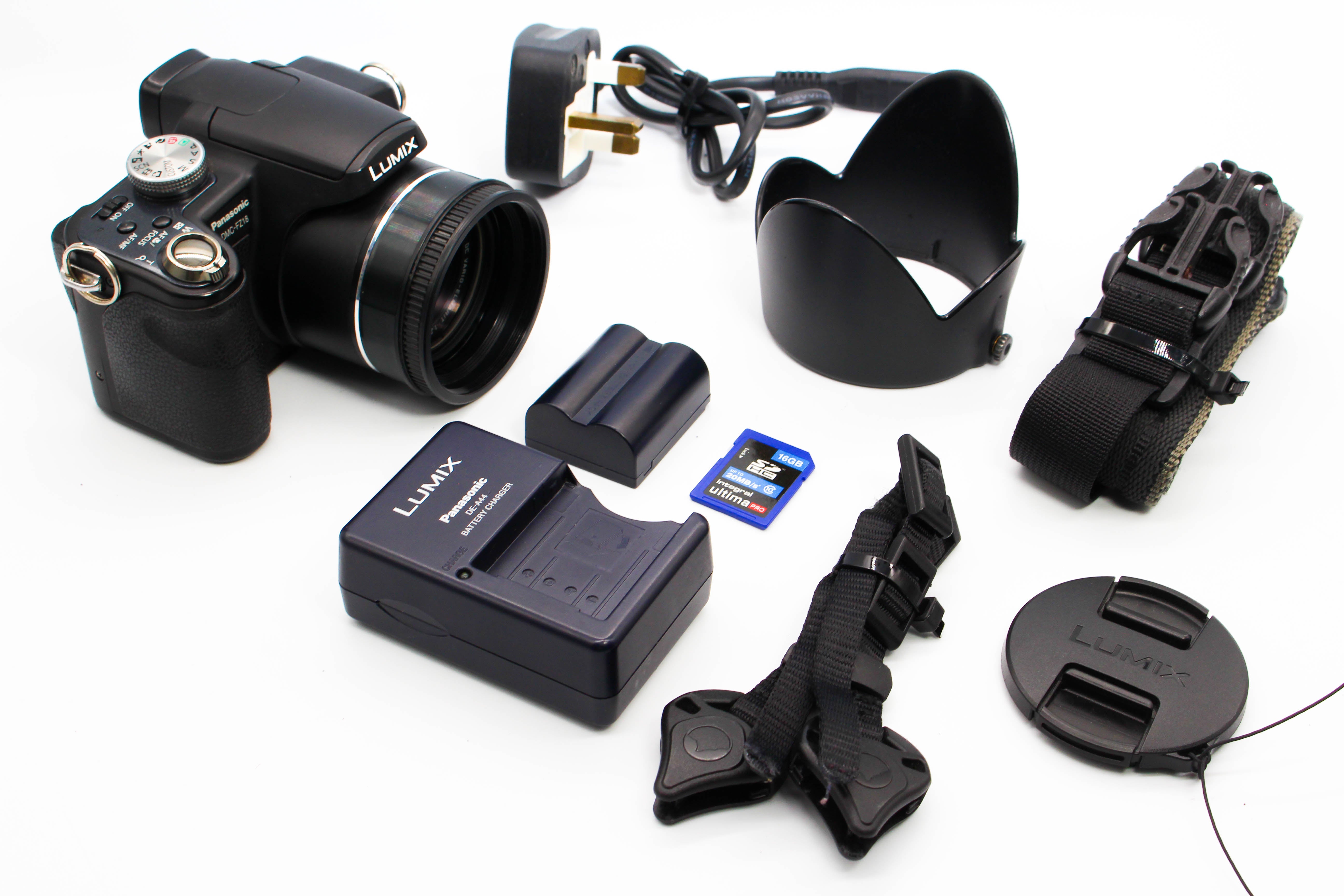 Panasonic Lumix DMC-FZ18 Digital Retro Photo Digital Camera Digicam - Tested Bundle Excellent